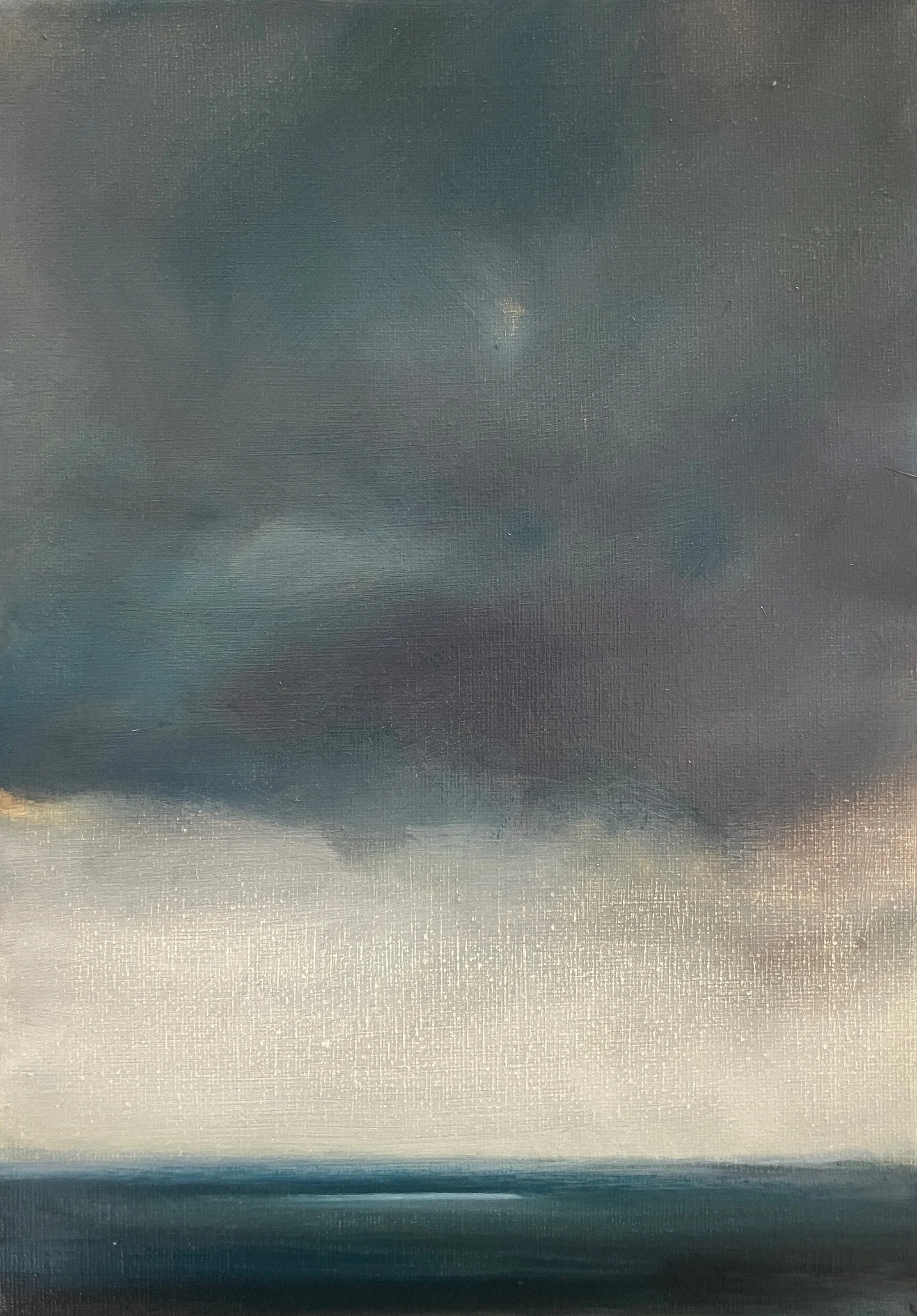 Storm V. Oil on canvas. 21 x 30 cm. £150