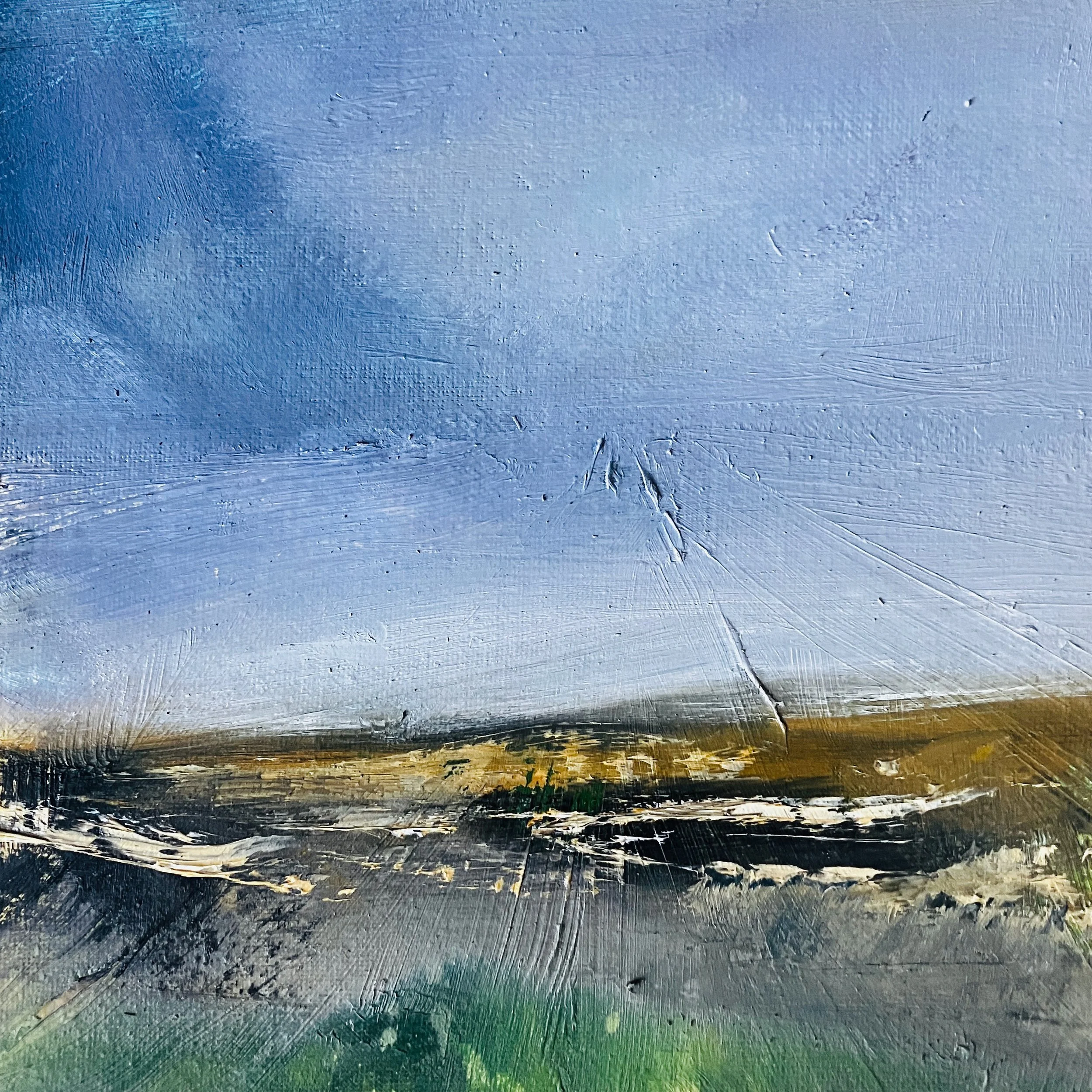 Into The Earth. Oil on board. 20 x 20cm. £200