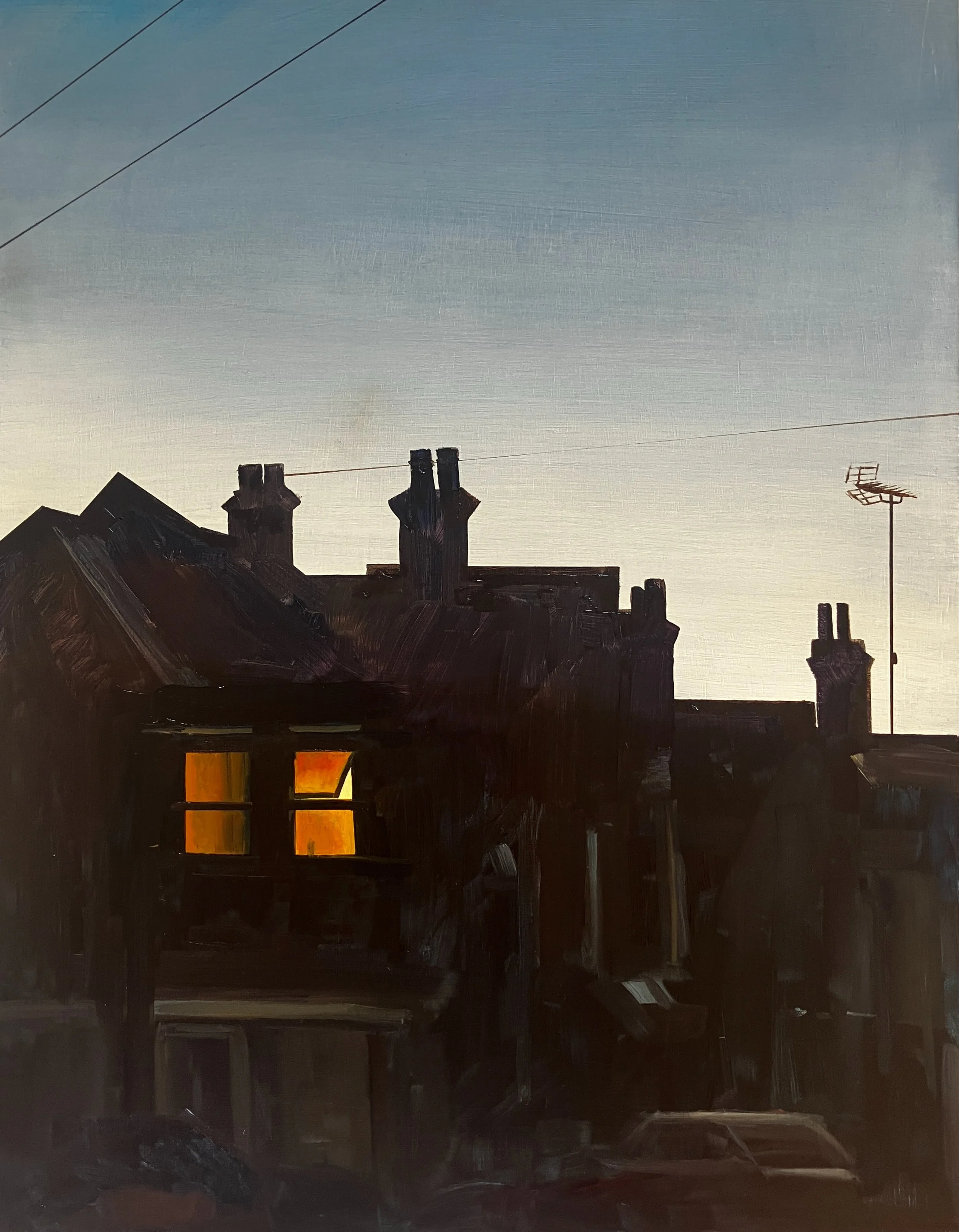 The Phone Call. Oil on board. 14x18 inches. SOLD
