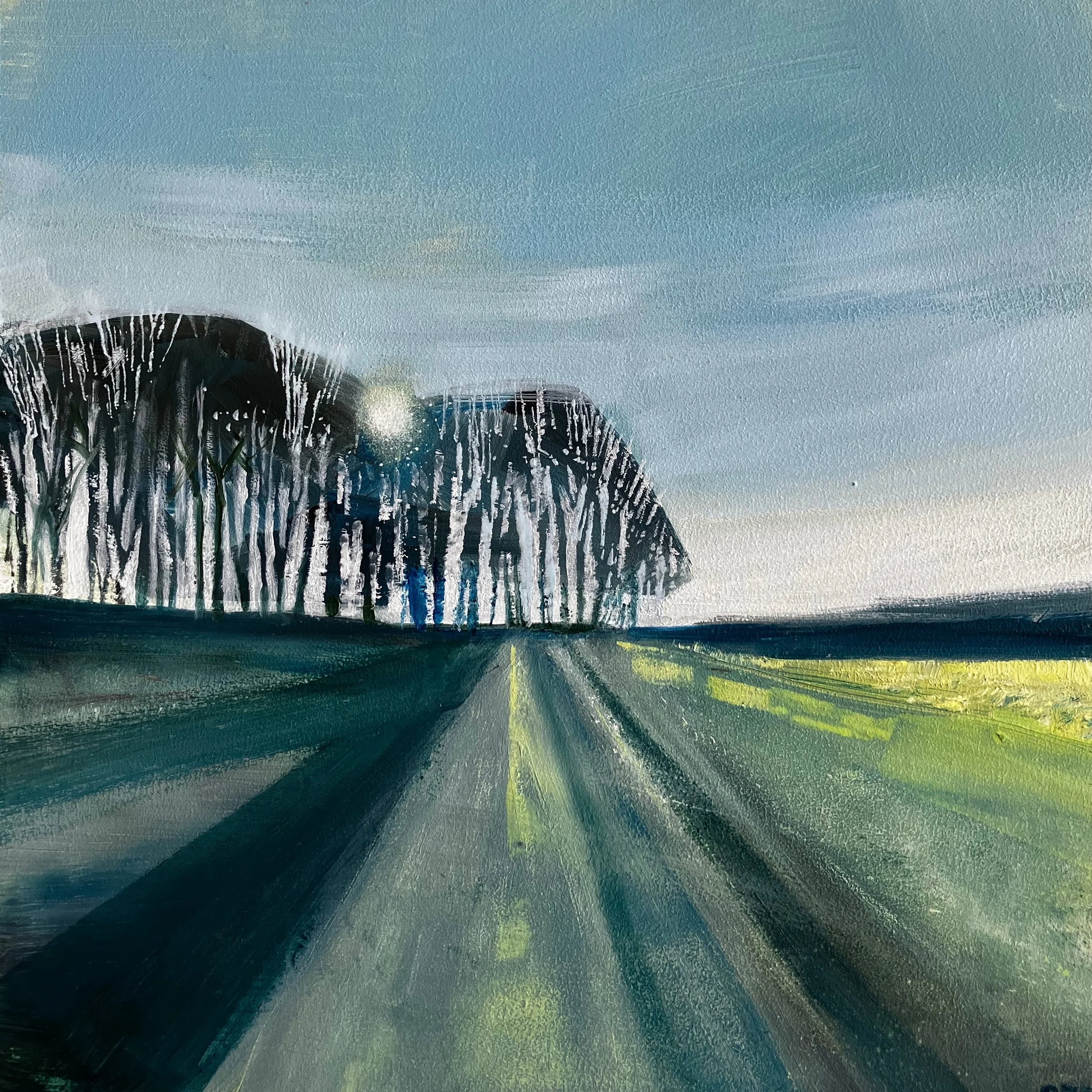 Butts Brow Morning. Oil on board. 25x25 cm. SOLD