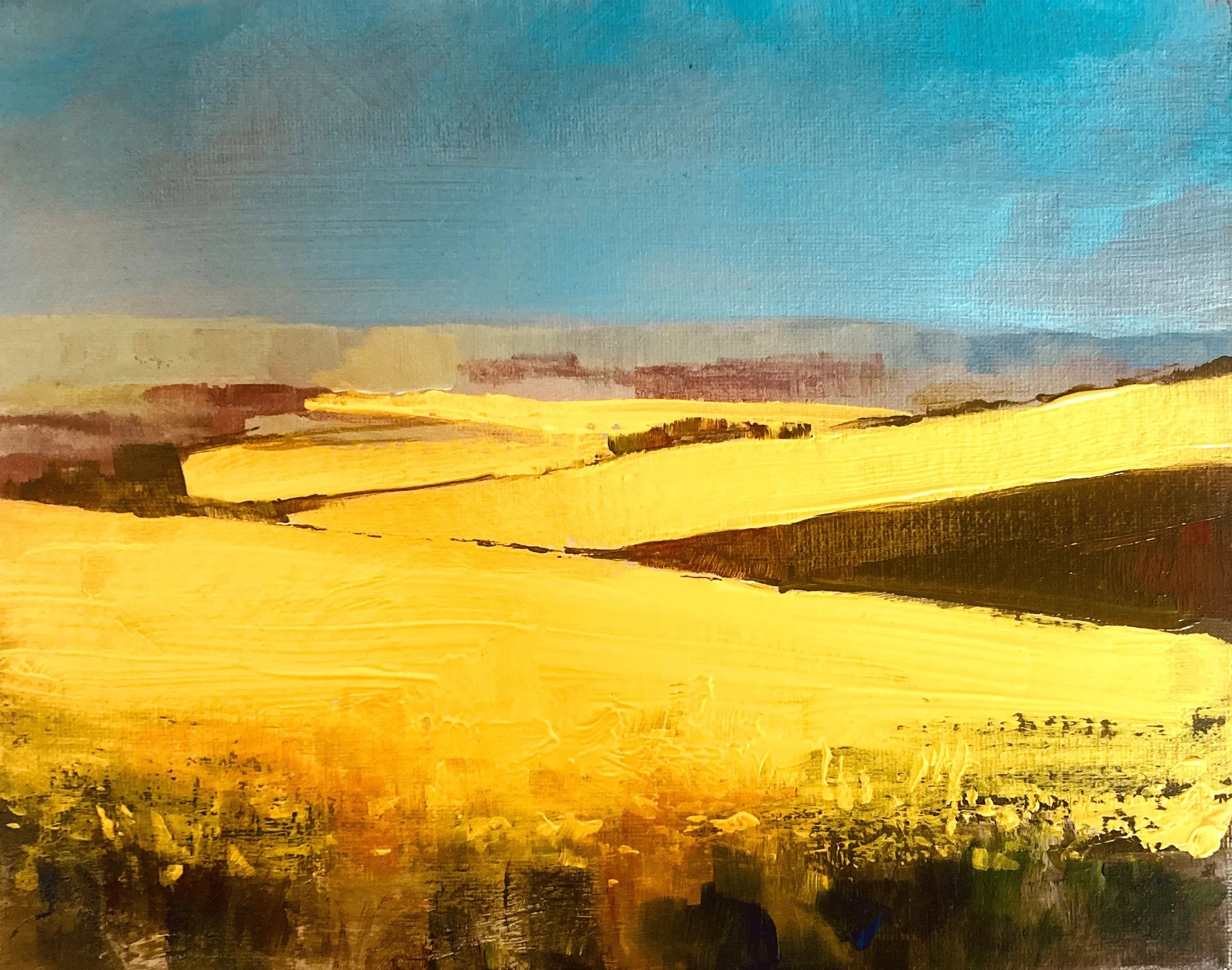 Lullington Heath. Acrylic on canvas. 10x8 inches. SOLD
