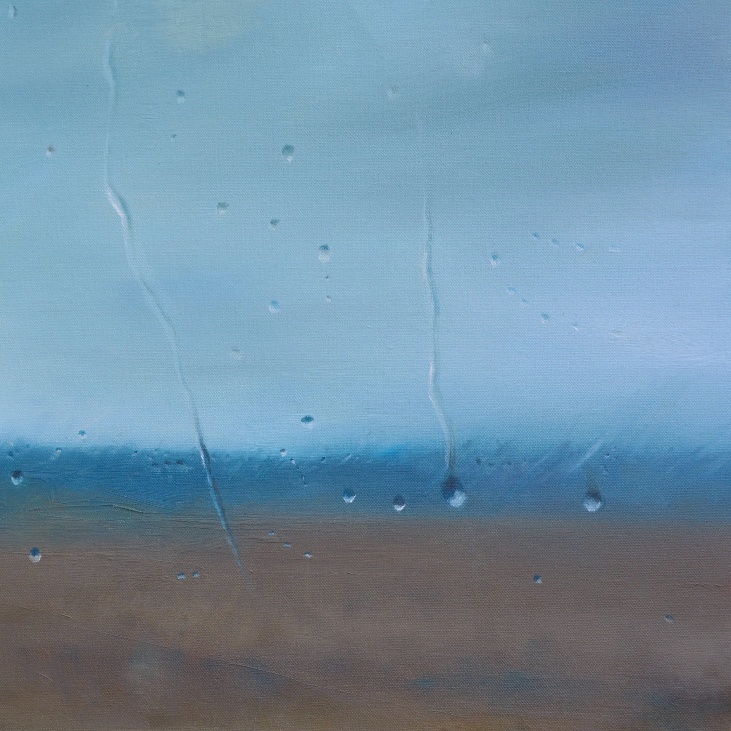 Rainy Day On The 12X. Oil on canvas. 50x50 cm. SOLD