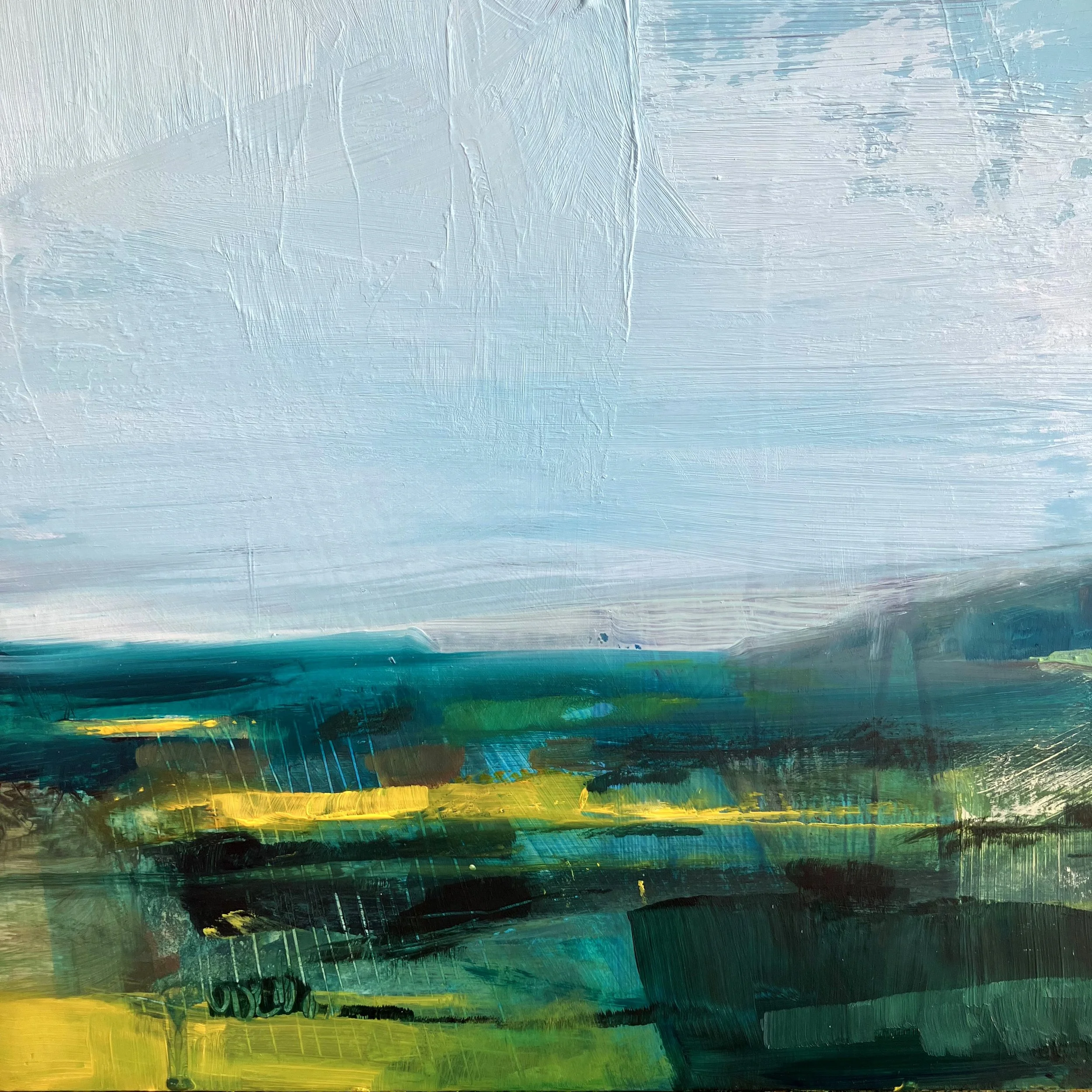 Devil's Dyke. Acrylic on cradled panel. 10x10 inches. SOLD
