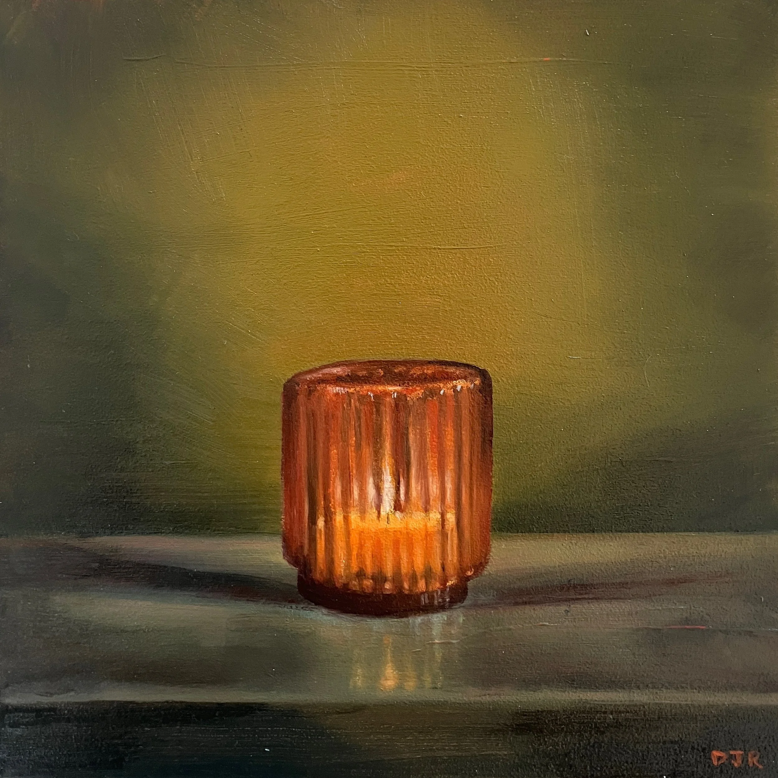 Candleglow. Oil on board. 20 x 20cm
£275