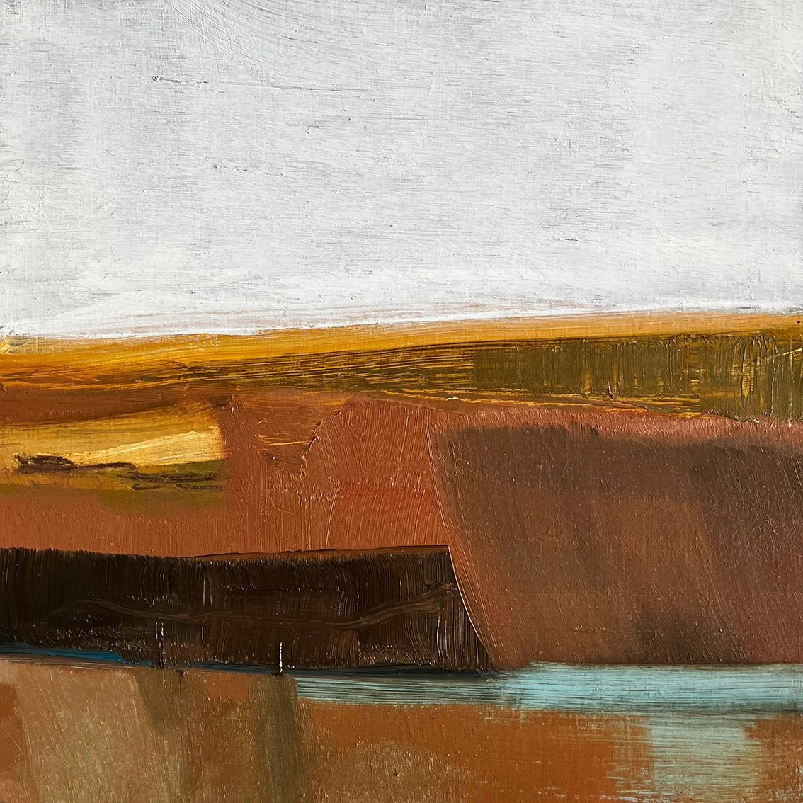 October Fields. Oil on board. 15x15 cm. SOLD
