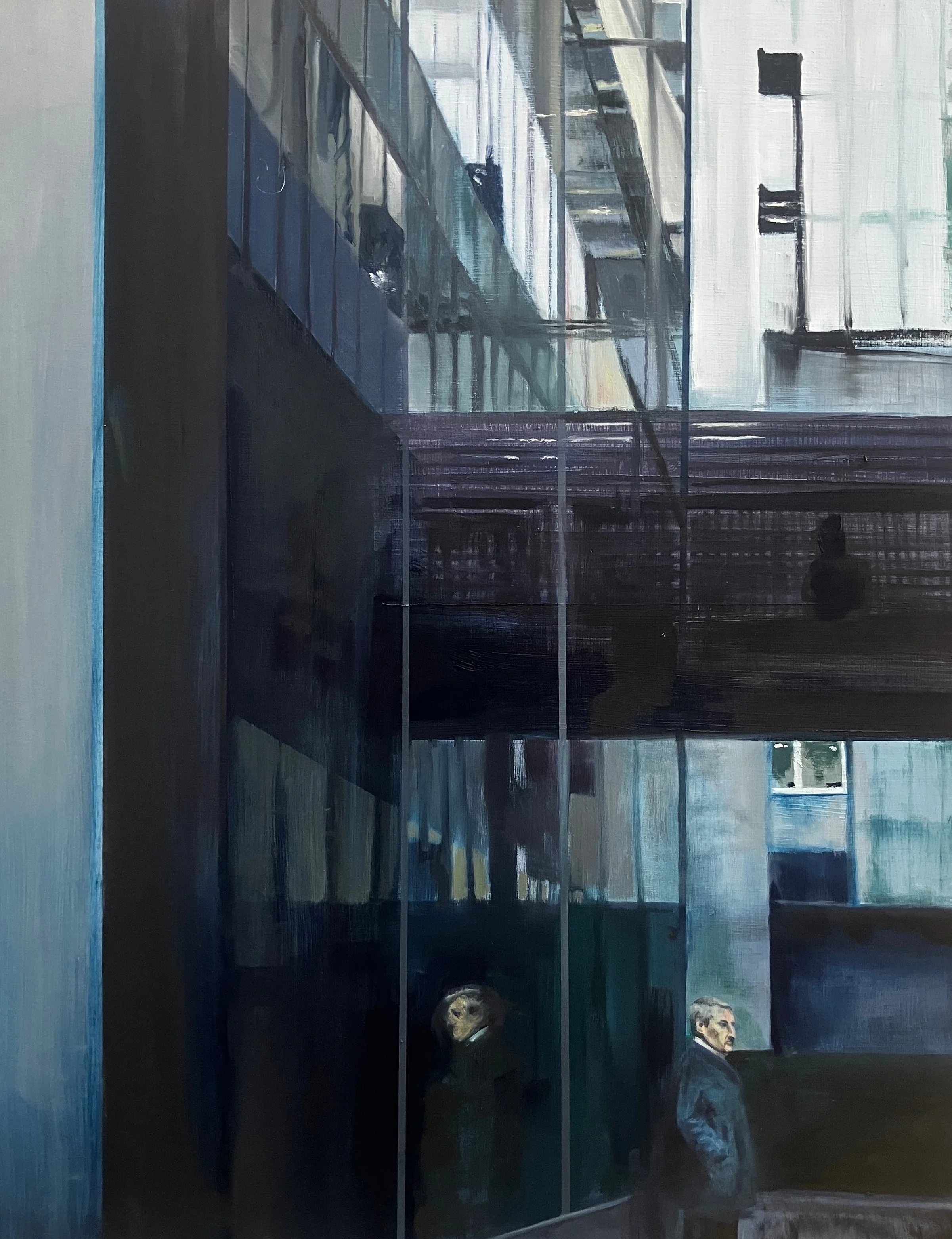 Company. Oil on board. 14x18 inches. £300