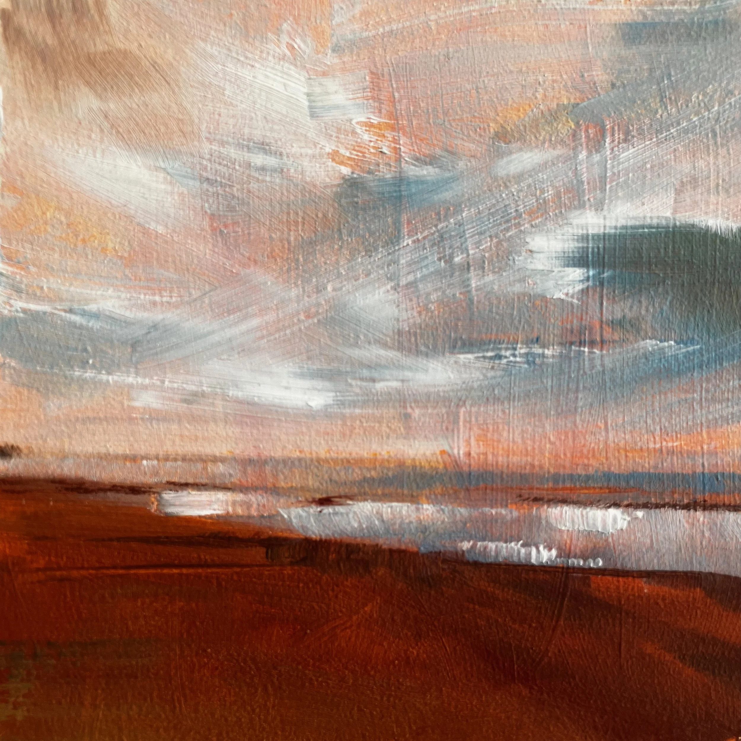 Lowtide. Oil on board. 10x10 cm. SOLD

