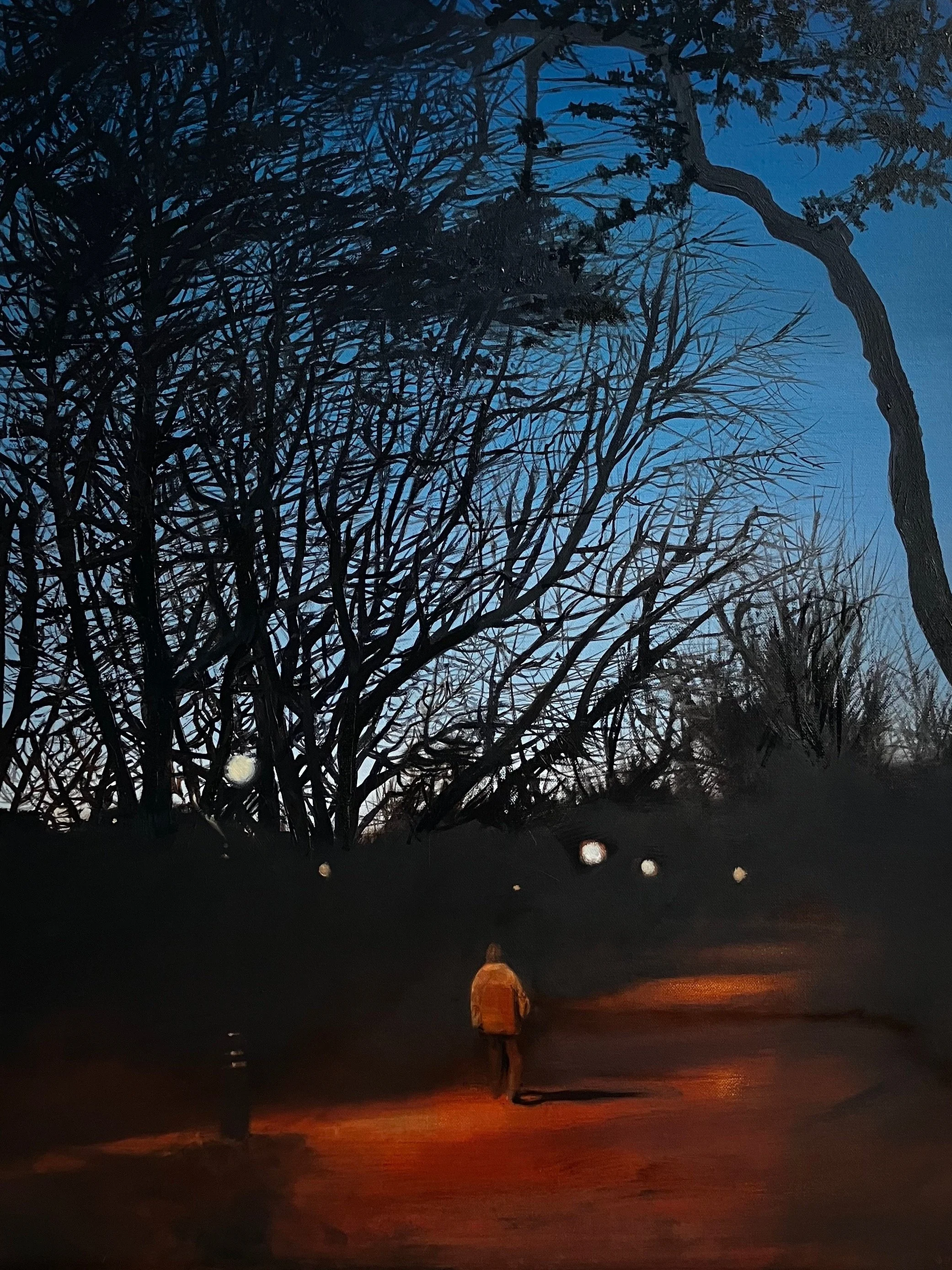 The Park At Dusk. Oil on canvas. 60x80 cm. £500
