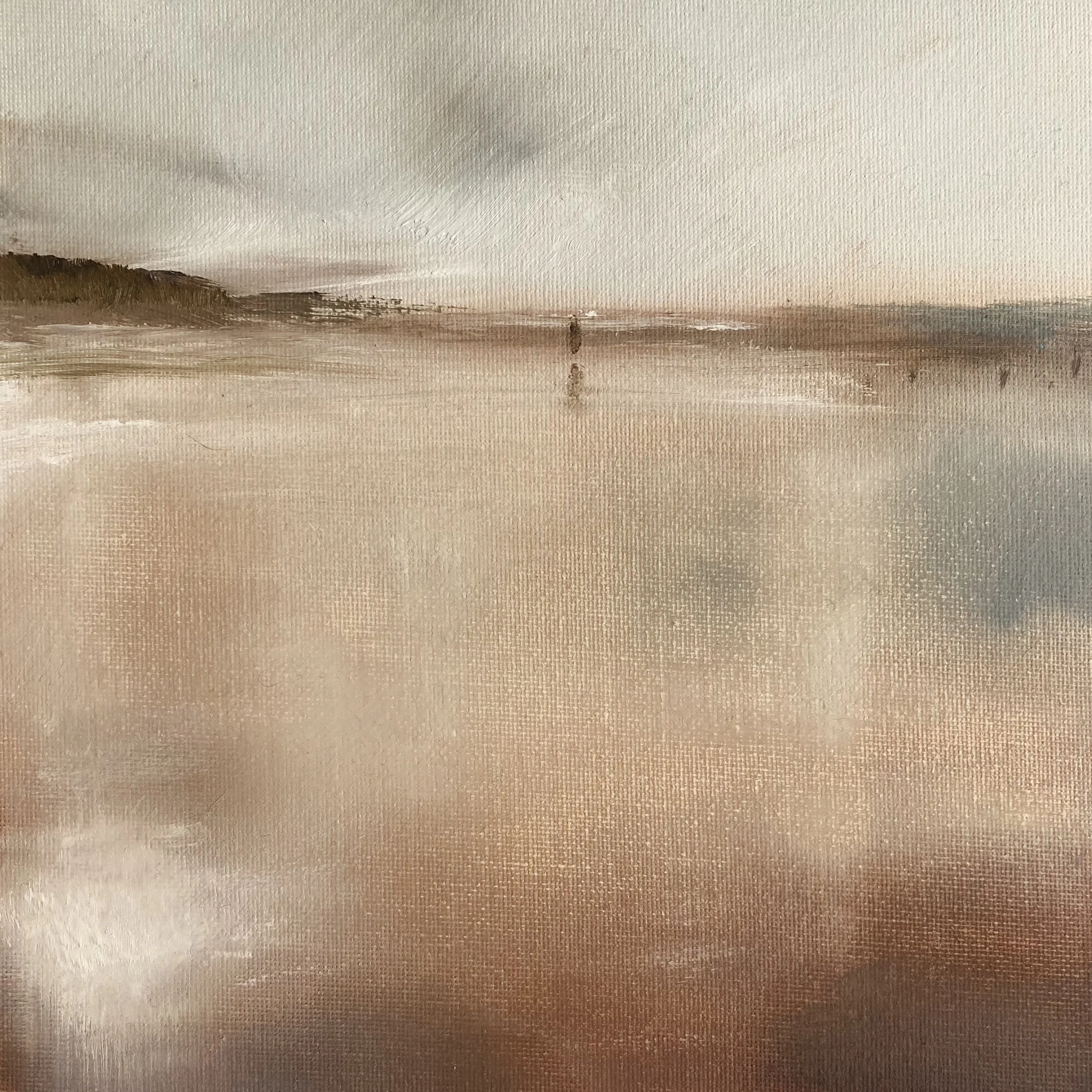 Hove Beach. Acrylic on board. 20x20 cm. SOLD
