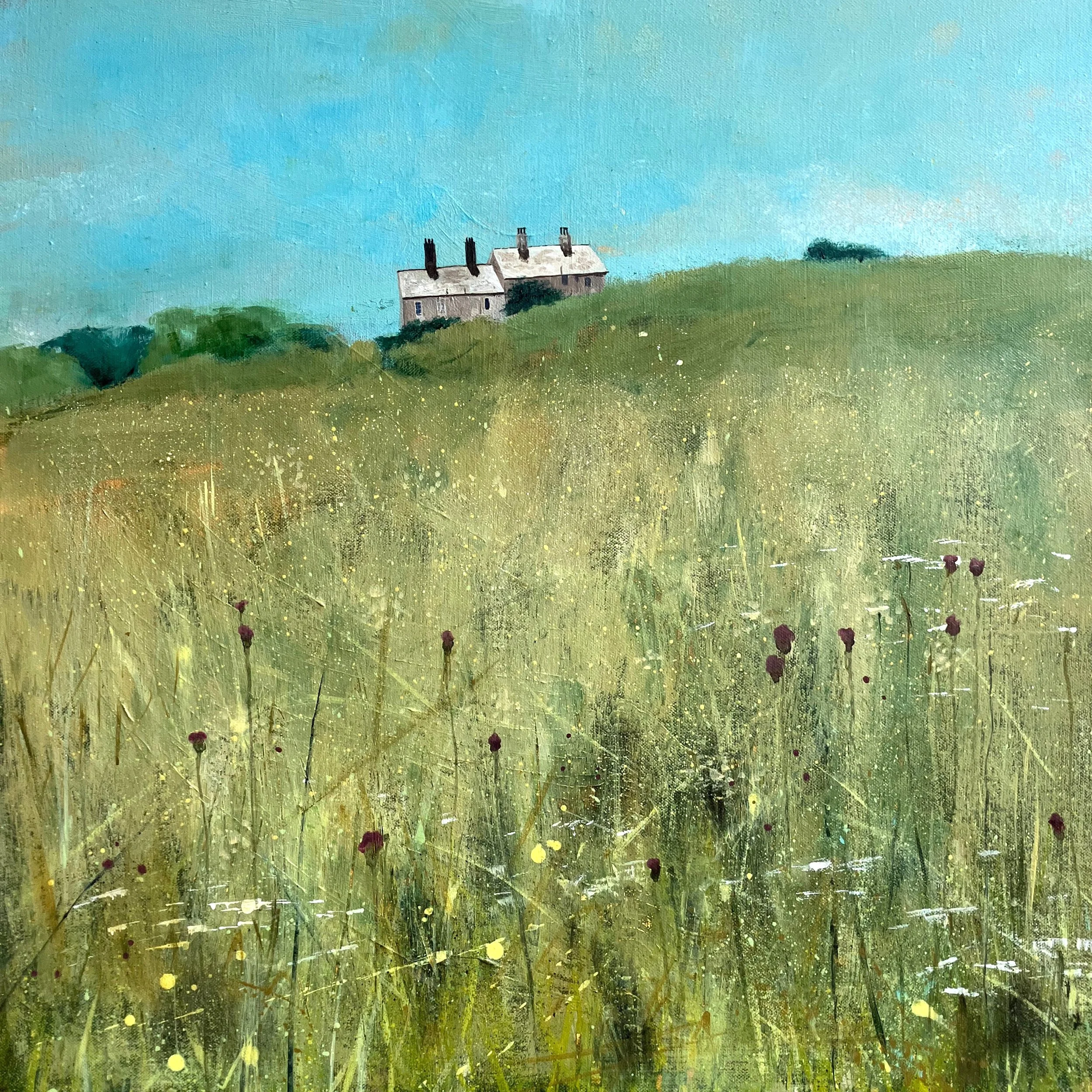Coastguard Cottages. Acrylic on canvas. 60x60 cm. SOLD