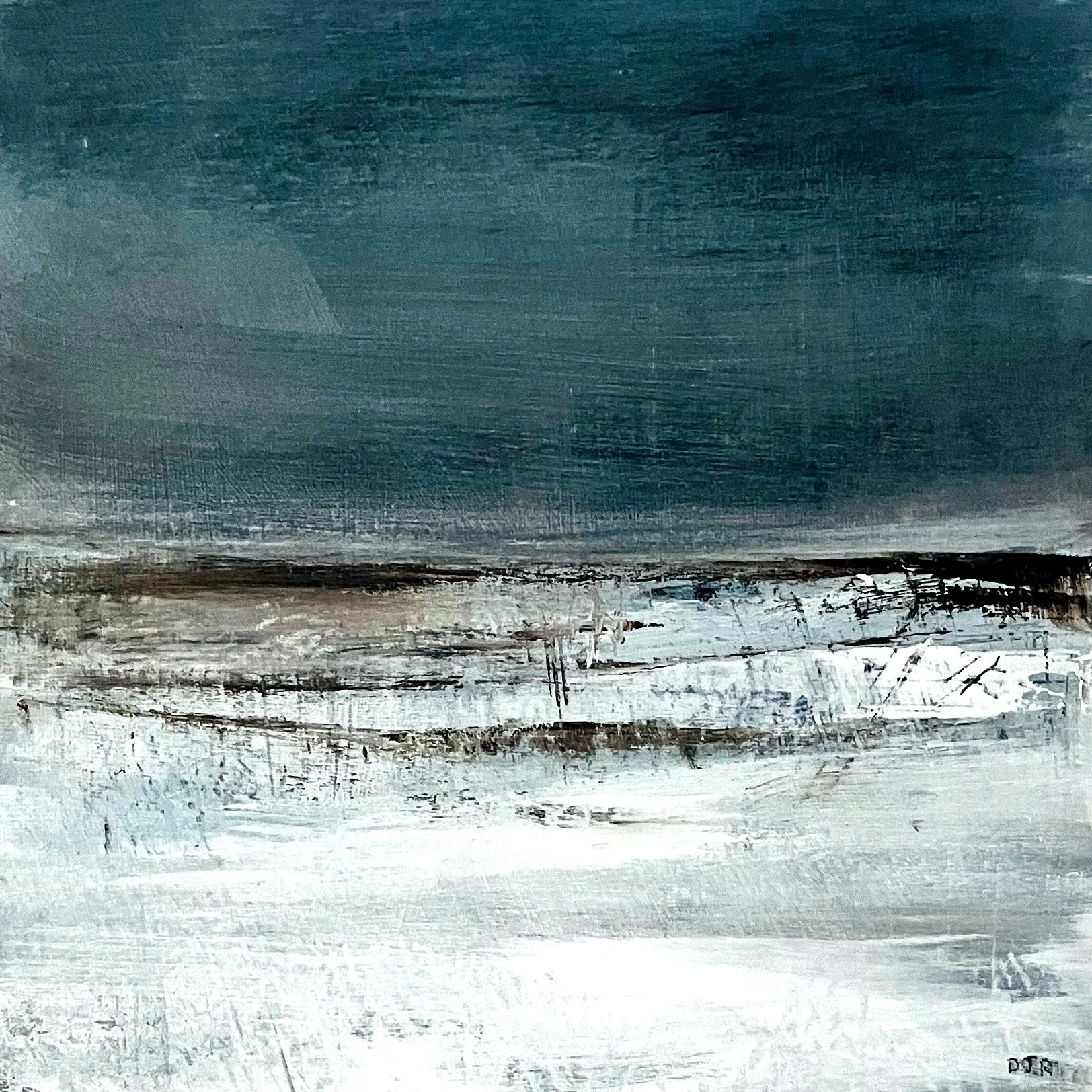Winter. Acrylic on board. 25 x 25cm. SOLD
