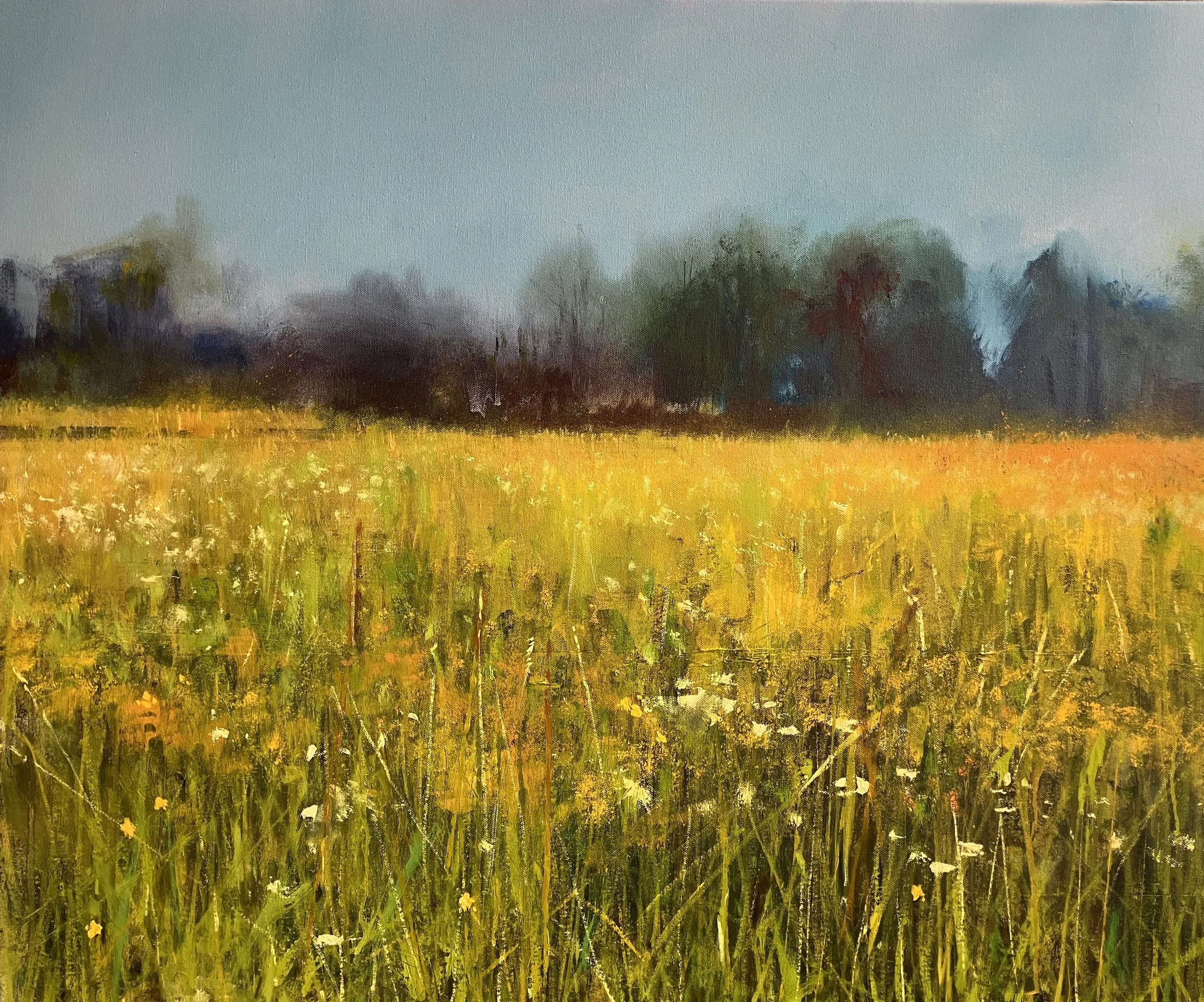 Gold In The Air Of Summer. Oil on canvas. 80x100 cm. £600