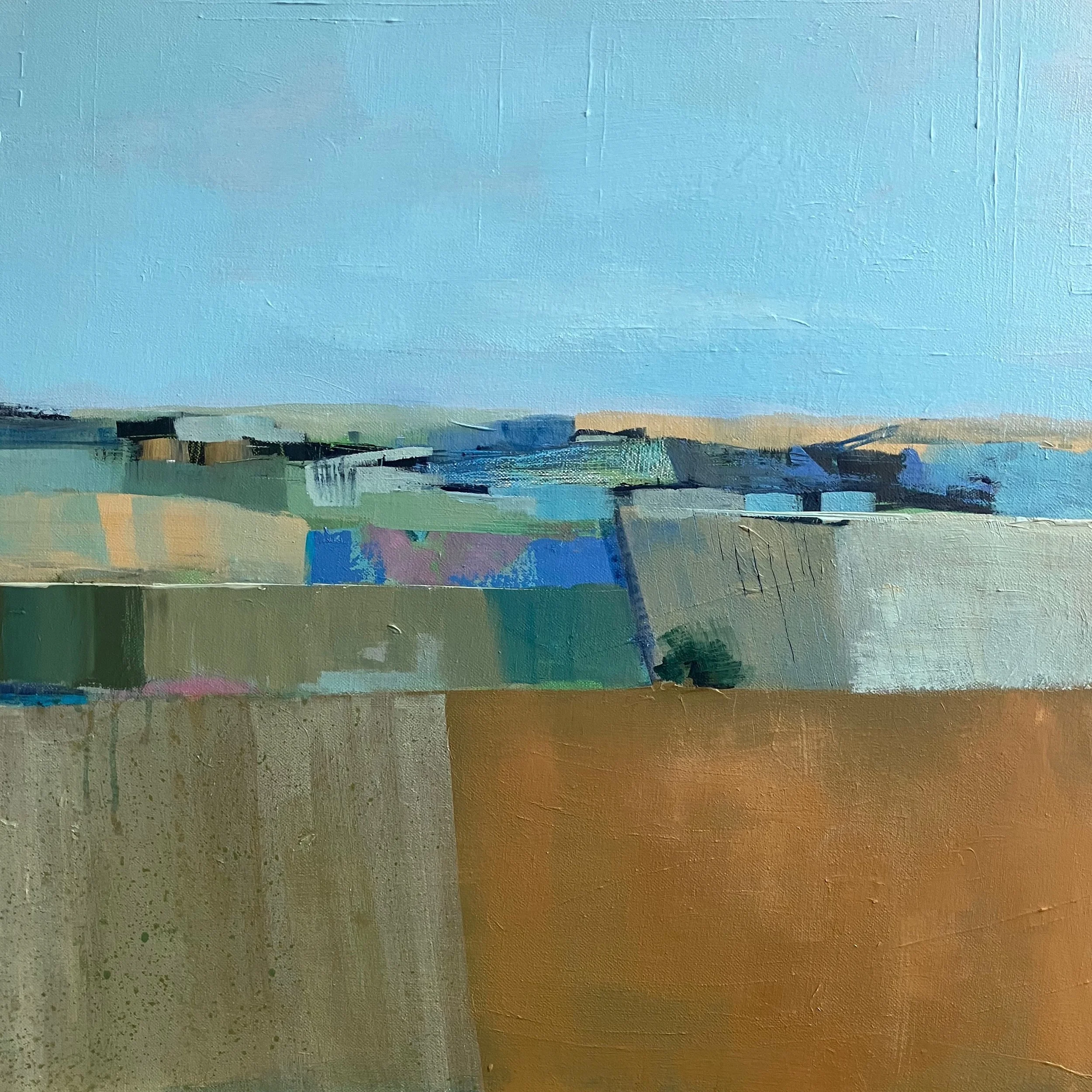 Patchwork Landscape. Acrylic on canvas. 60x60 cm. SOLD