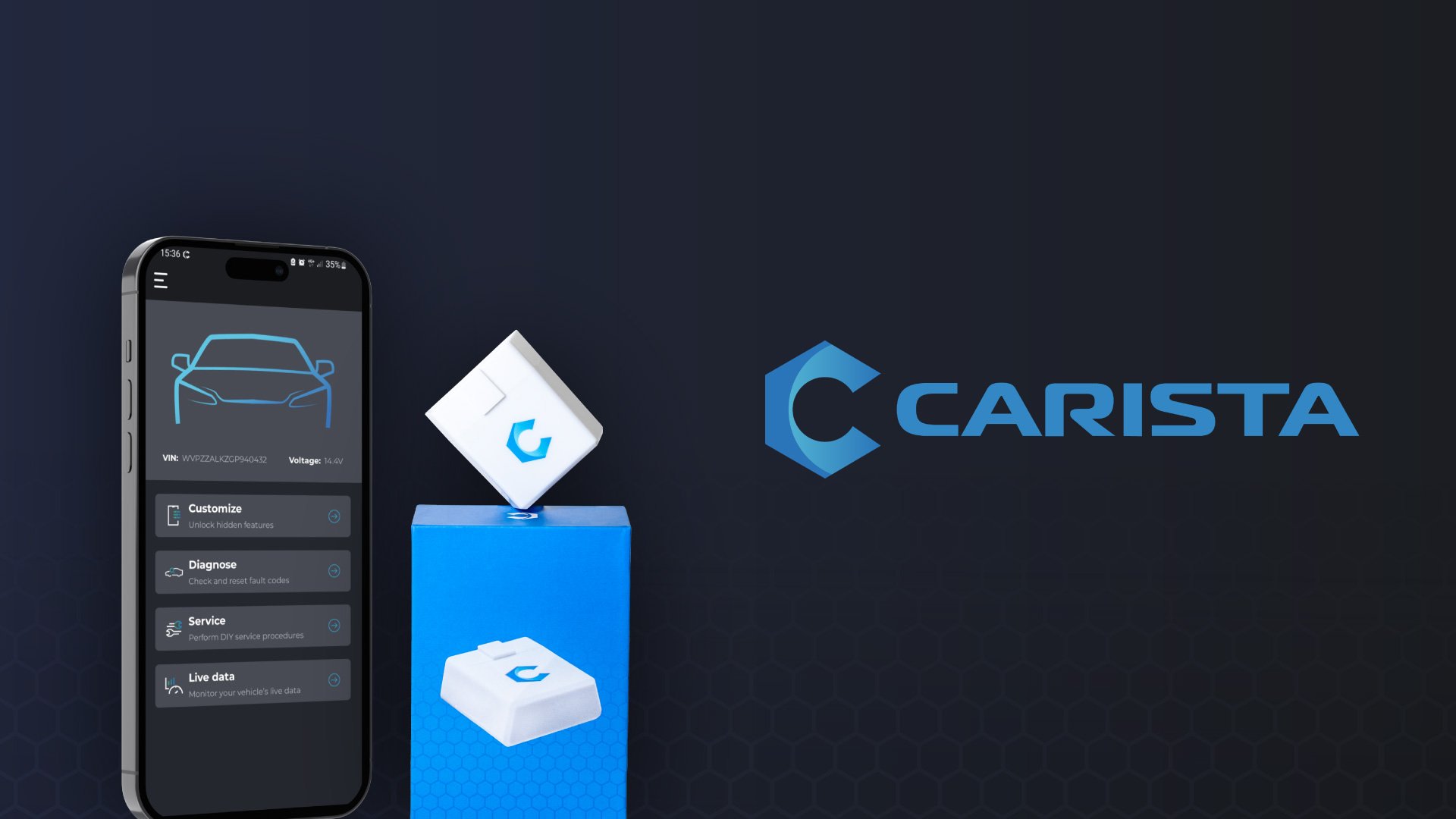 Carista EVO - Bluetooth Scanner and App: Diagnostics, Customizations,  Service Tools, and Live Data