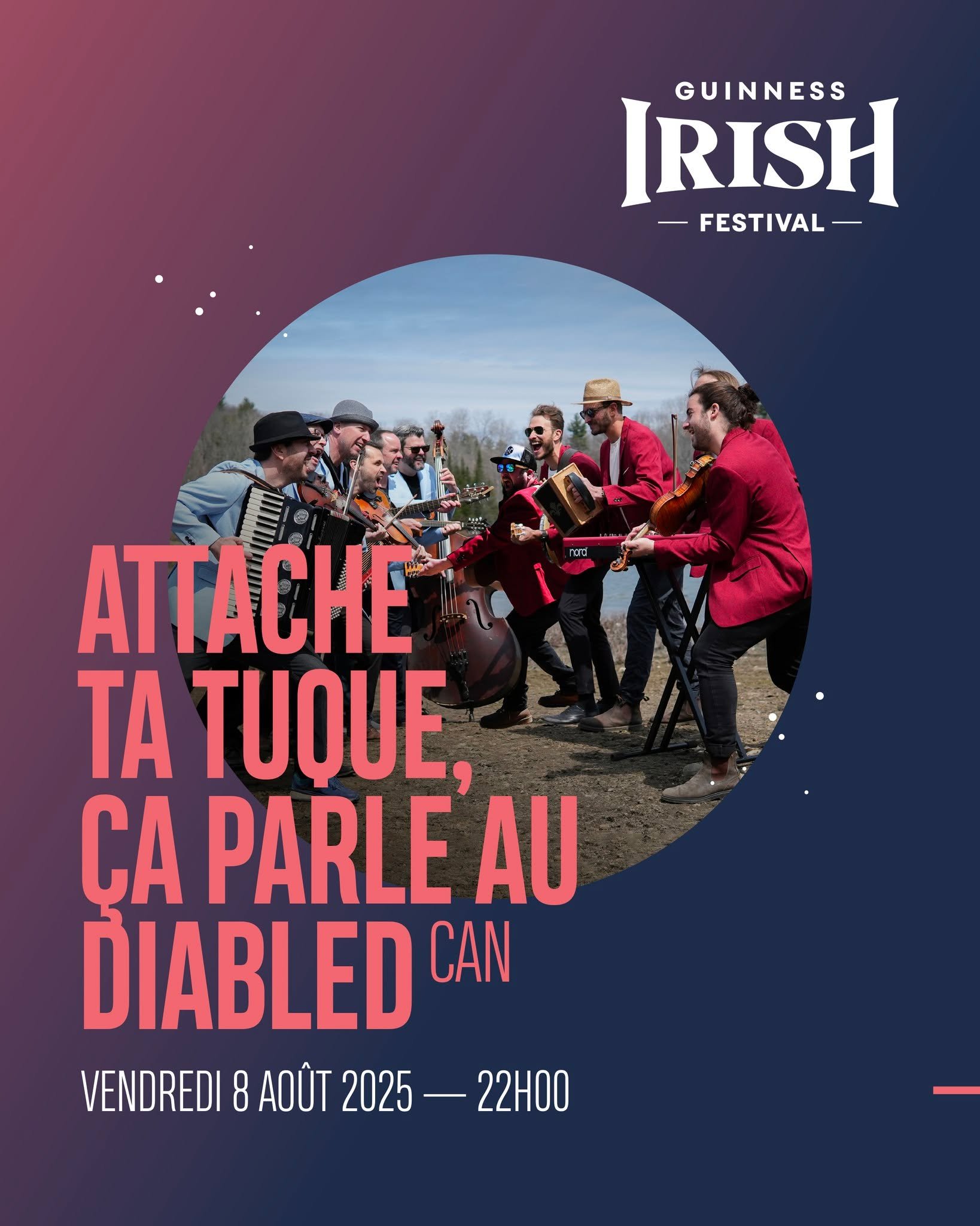 Attache ta tuque, &ccedil;a parle au Diable &ndash; CAN 🍀🍀
Vendredi 8 ao&ucirc;t 2025, 22h00

D&rsquo;un c&ocirc;t&eacute; &laquo;La Tuque Bleue&raquo;, de l&rsquo;autre &laquo;Le Diable &agrave; Cinq&raquo;. Prenez un sac, secouez bien et vous obt