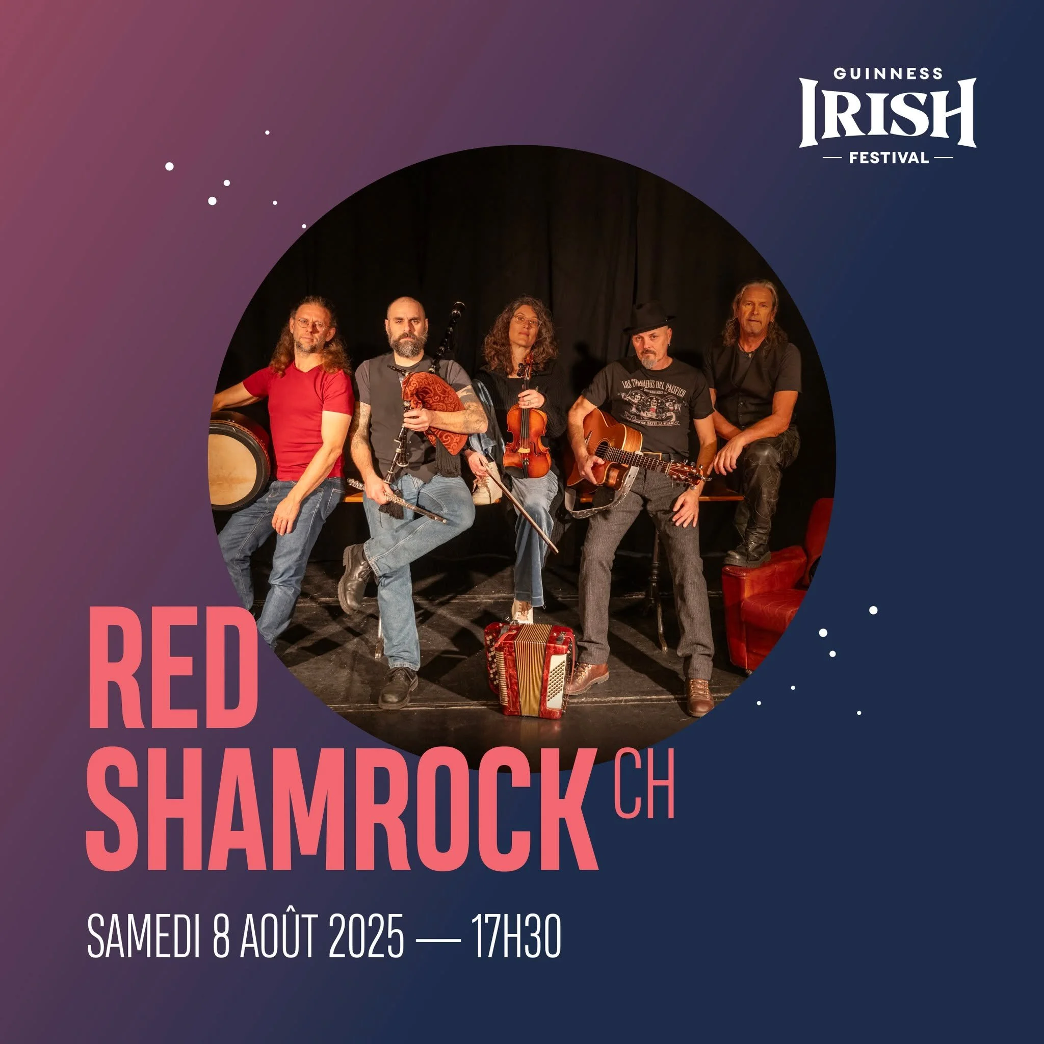 🍀 Samedi 9 ao&ucirc;t &mdash; 4ᵉ et derni&egrave;re soir&eacute;e du Guinness Irish Festival

Clap de fin en beaut&eacute; au Domaine des &Icirc;les, Sion : la l&eacute;gende Altan prendra la sc&egrave;ne, accompagn&eacute;e des explosifs Peatbog Fa