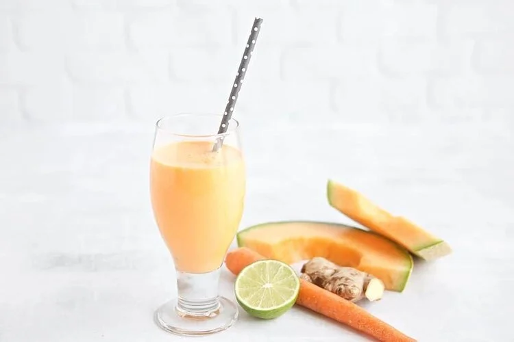 Cantaloupe Ginger Lime Smoothie