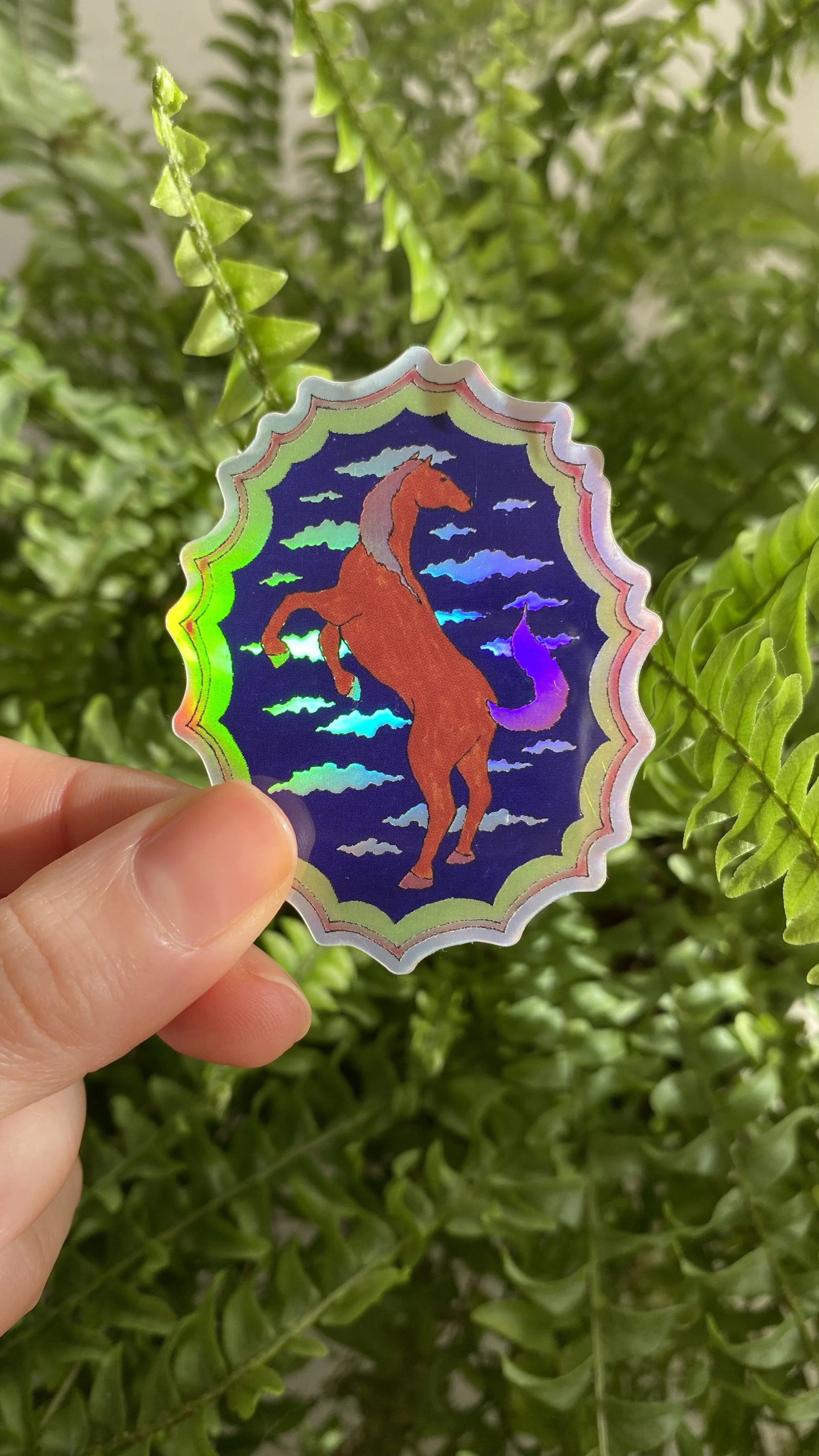 sticker 'cheval'