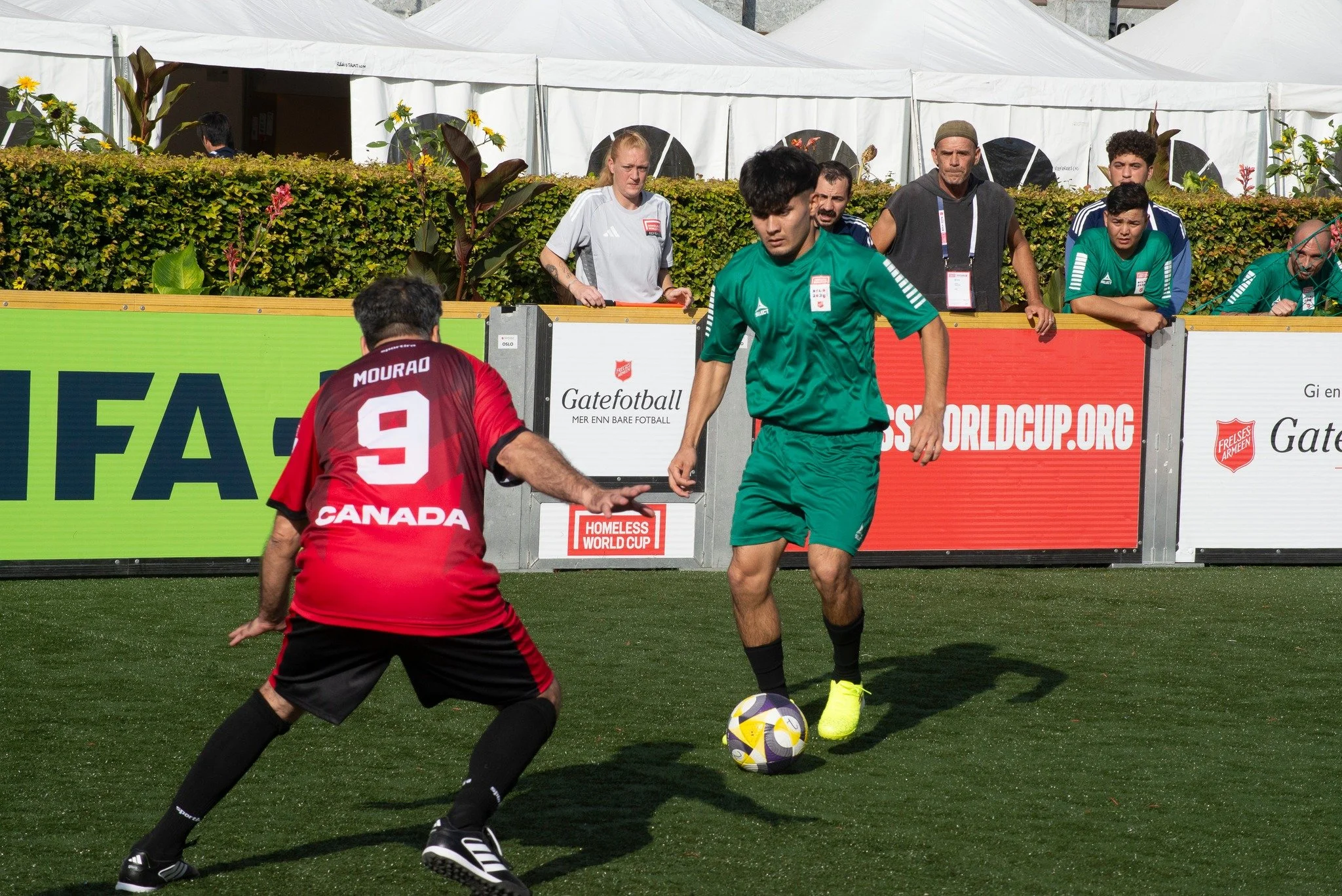 At 12 years old, Seyedullah walked from Afghanistan to Europe in search of safety and a future shaped by football.

At the Oslo 2025 Homeless World Cup, his story was translated by someone who had walked a strikingly similar path years before him and
