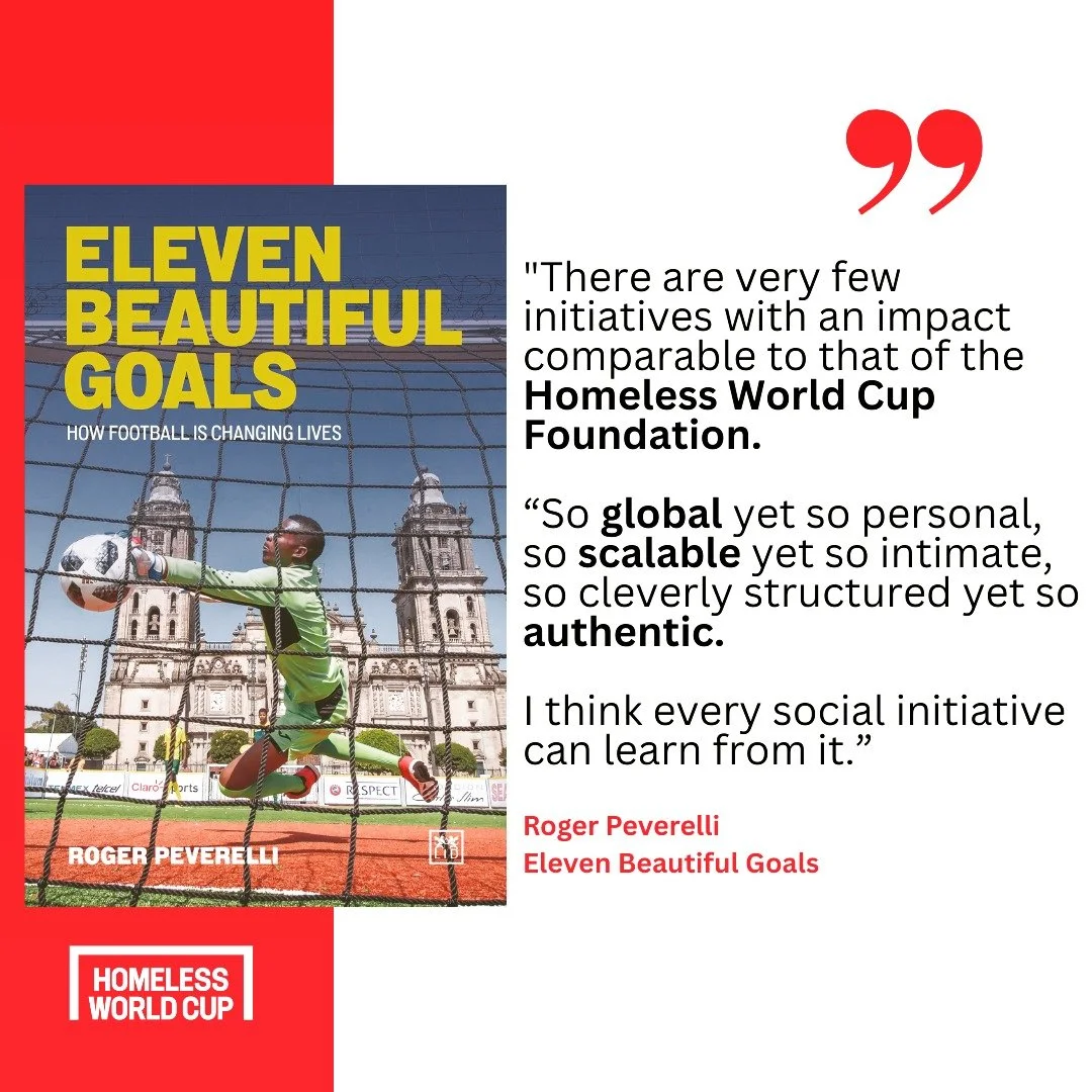 At the start of the year, we caught up with author Roger Peverelli to talk about his new book, football&rsquo;s power to change lives and why the Homeless World Cup Foundation stands out globally.

💙 All royalties from the book are donated back to t