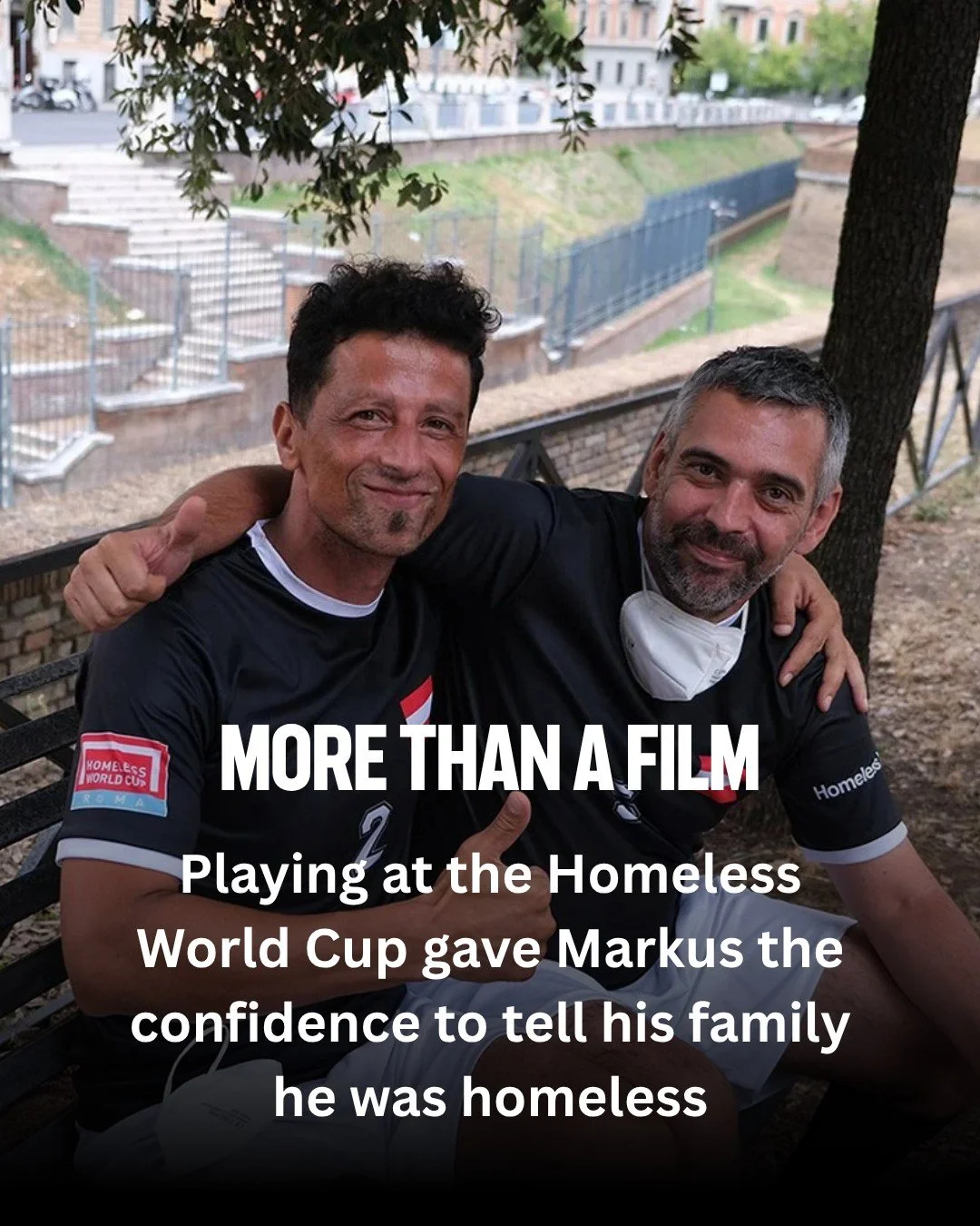 The Beautiful Game is more than a film, it's the story of hundreds of players and their journey to the Homeless World Cup 🏆 ❤️

Today it has its network premiere in the UK on @Channel4 at 3.35pm 📺

Not only is the film inspired by true stories, it 
