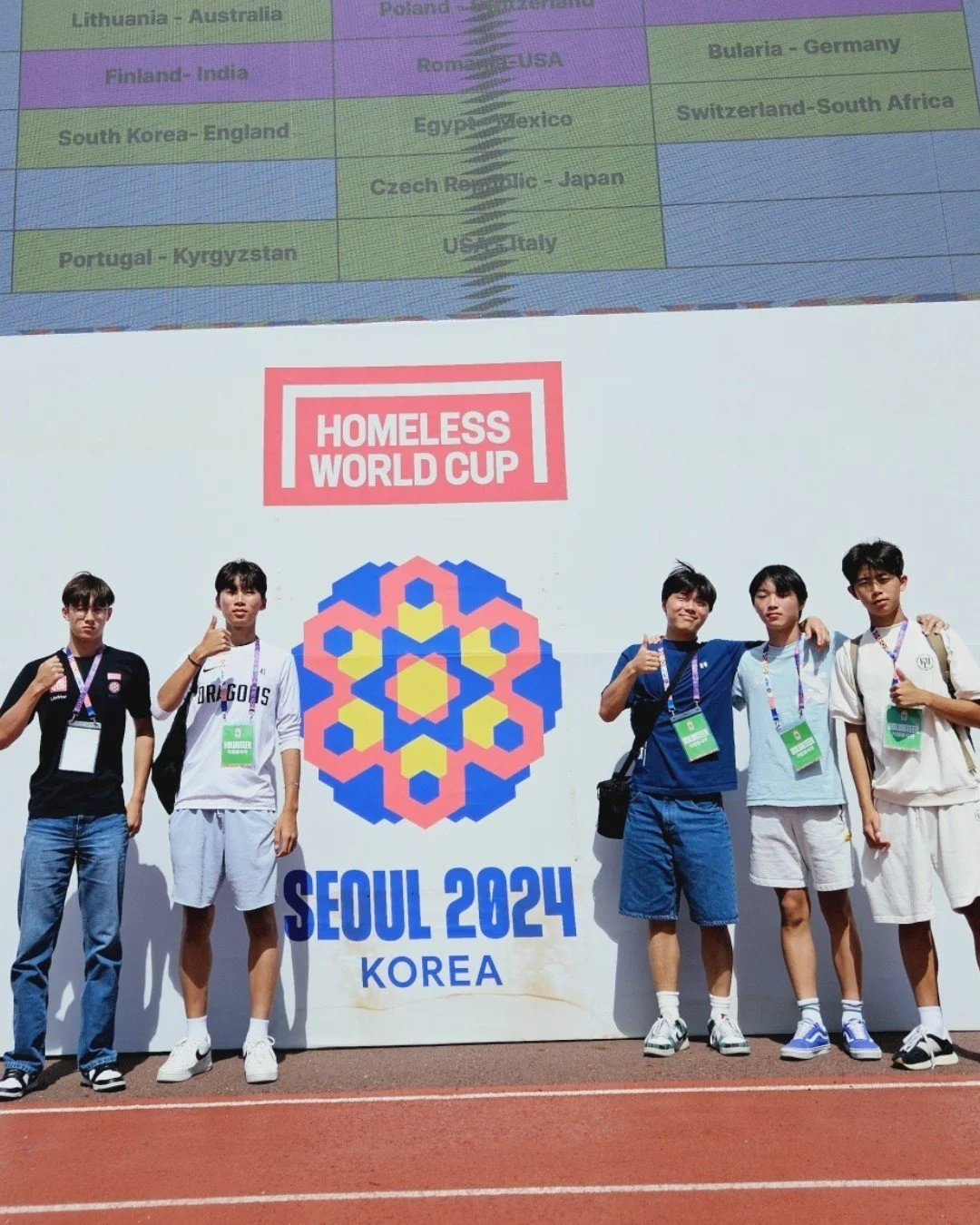 From South Africa to Seoul, volunteers make the Homeless World Cup possible ❤️

For Jordan Lee, a philosophy student living in Seoul, volunteering at the Homeless World Cup as part of the sports team was more insightful than he ever imagined it could