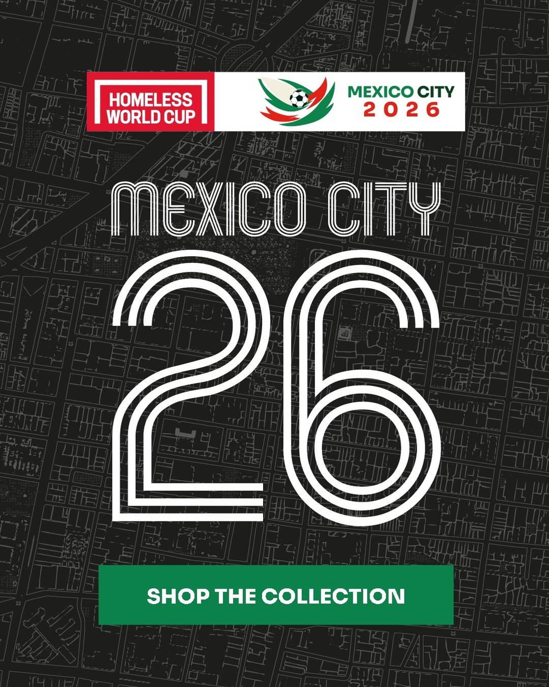 Show your support for the Homeless World Cup Foundation and join in the build up to Mexico City 2026 Homeless World Cup by buying the official merchandise 🇲🇽 

The Homeless World Cup Foundation is a charity and all purchases go directly to us, help