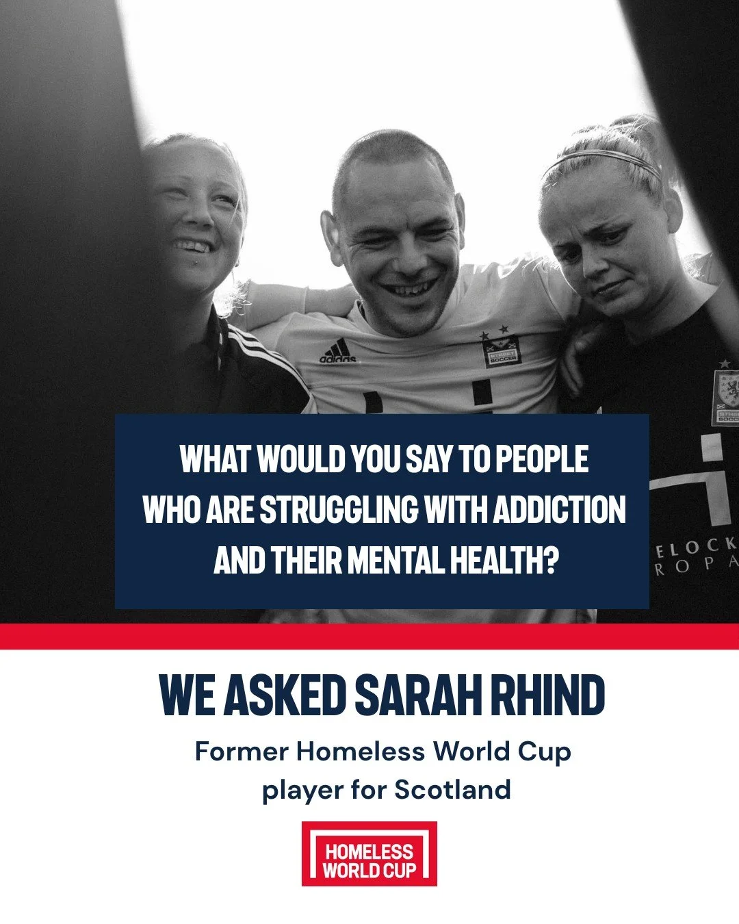 Today is World Mental Health Day, earlier this year we spoke to Sarah Rhind, former Homeless World Cup player turned coach, just before she released her new book 'Scars Behind the Jersey'. 

During that conversation, we spoke about Sarah's experience