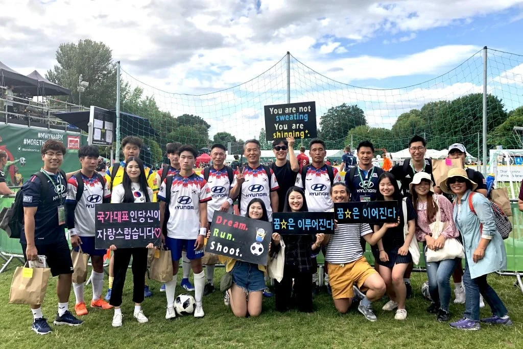 Meet the cake baking, marathon running, South Korean supporters ...