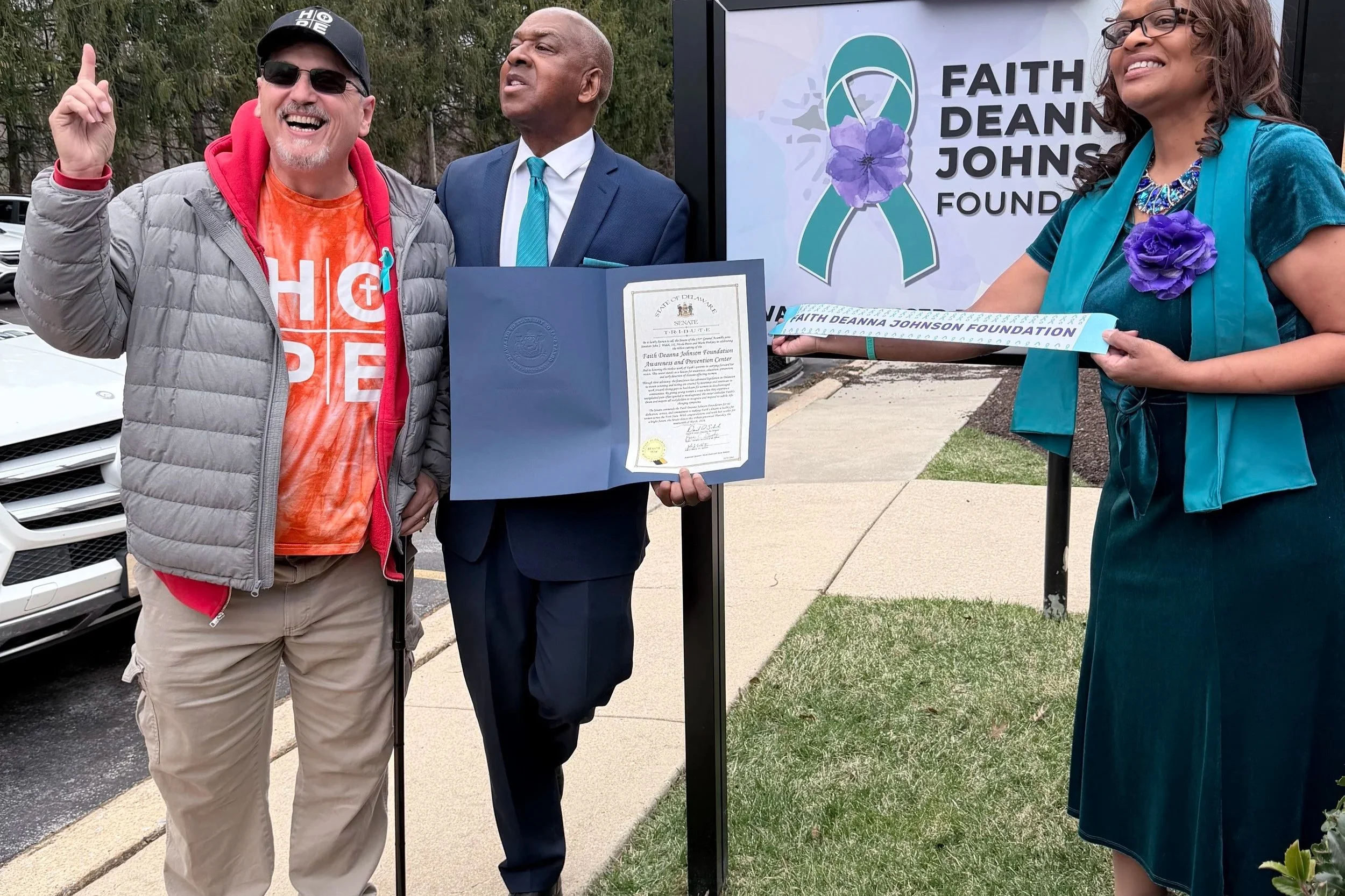 Feeling beyond blessed to be able to support the opening of Faith Deana Johnson Ovarian Cancer Center