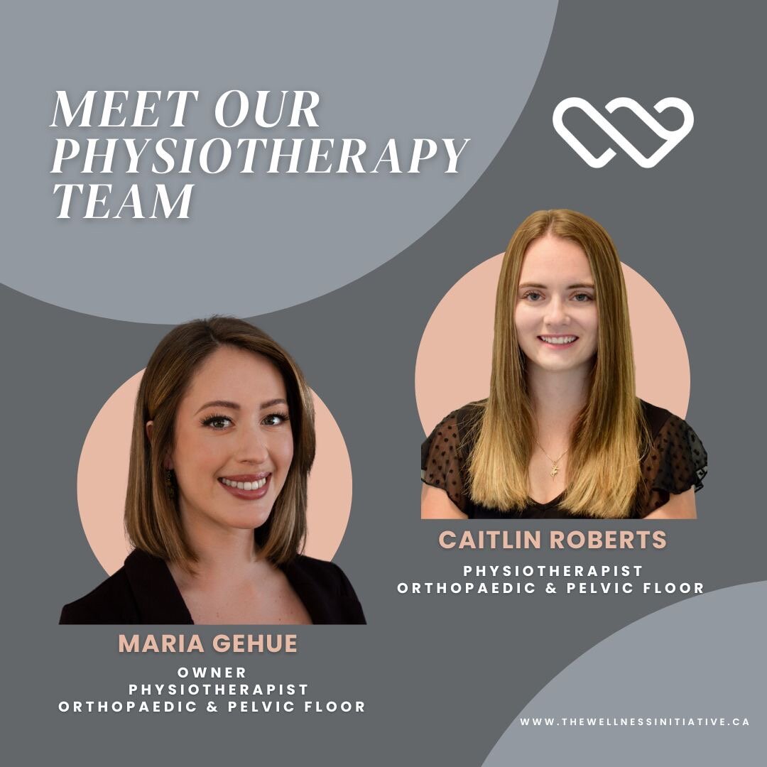 May is Physiotherapy Month!!

At The Wellness Initiative we have TWO physiotherapists, Maria and Caitlin, who both treat Orthopaedic 💪🏼🦵🏼conditions and Pelvic Floor  dysfunction🤰. 

Schedule 🗓️ an appointment to meet our team 👩&zwj;⚕️👩🏼&zwj;