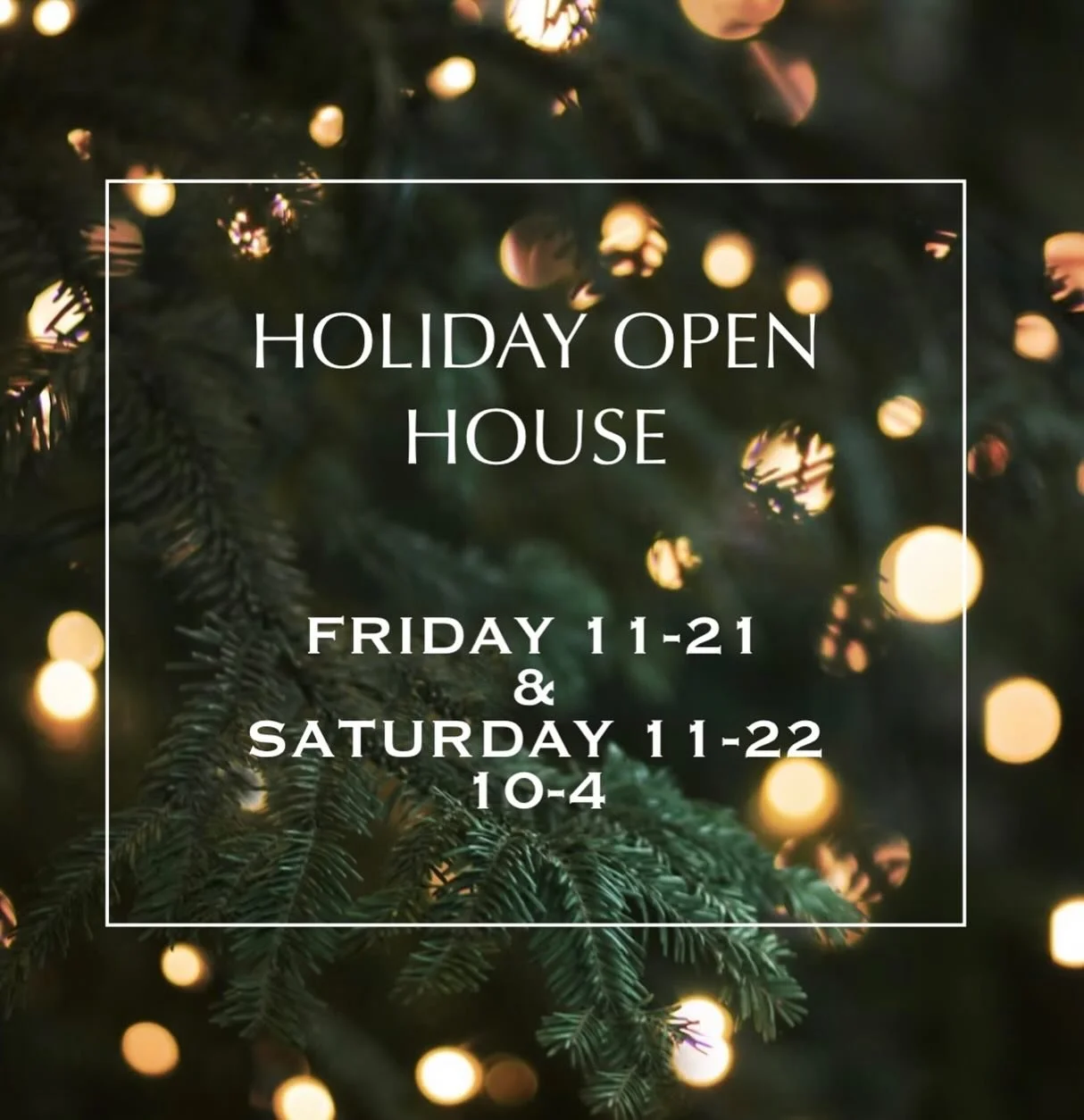 Mark your calendars for this FRIDAY and SATURDAY!!! We are having our annual Holiday Open House!!! Yummy treats, bubbles and of our smiling faces will be there to greet you and help will ALL of your Holiday needs!!! Can&rsquo;t wait to see EVERYONE! 