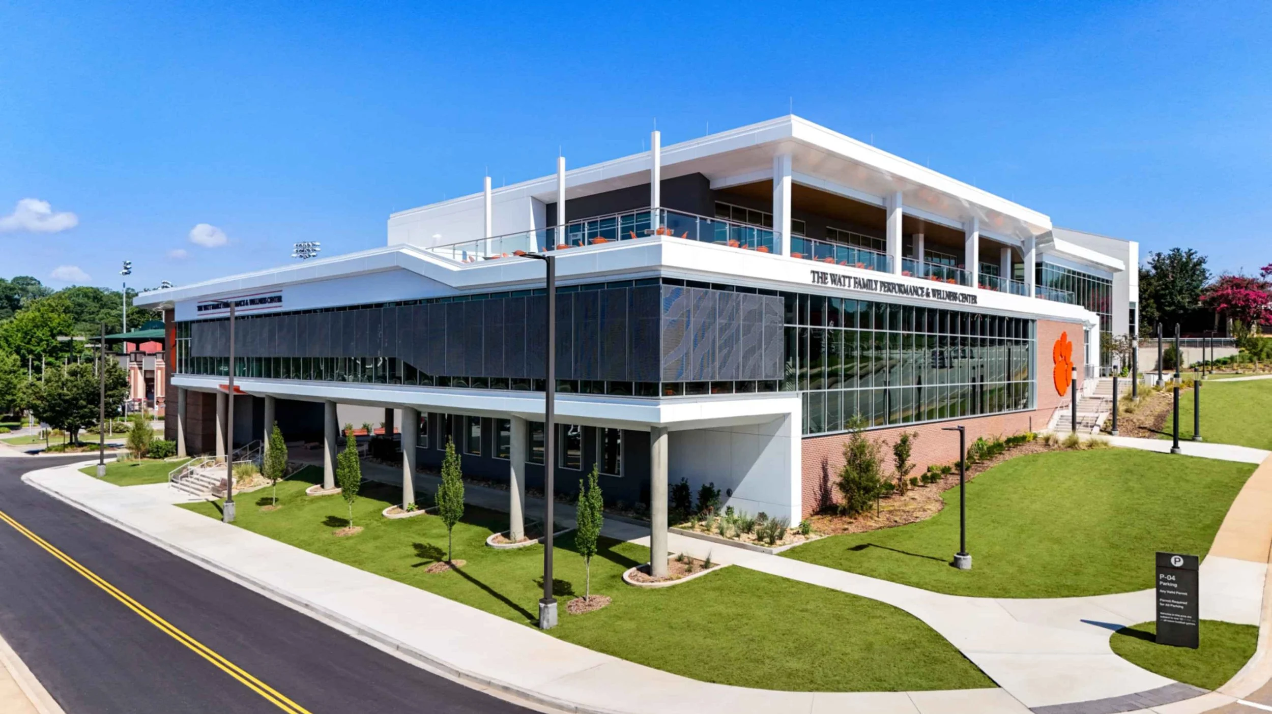 Clemson University Property Photography – Watt Family Performance & Wellness Center Exterior.jpg