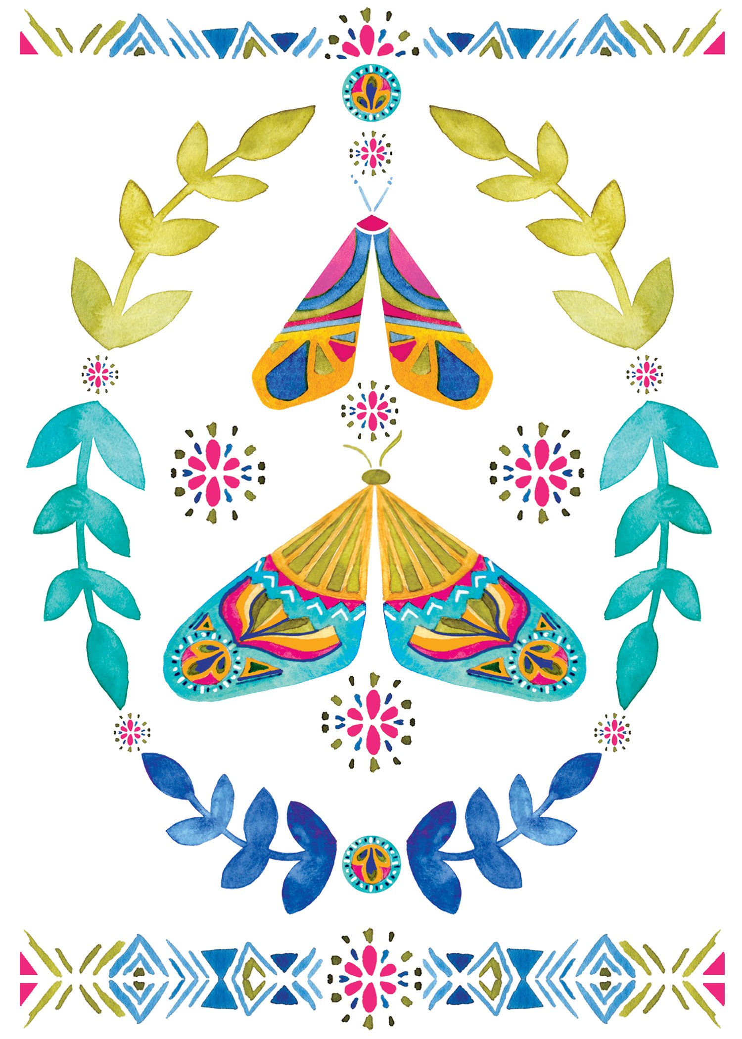 Magic Moths 5x7" Print