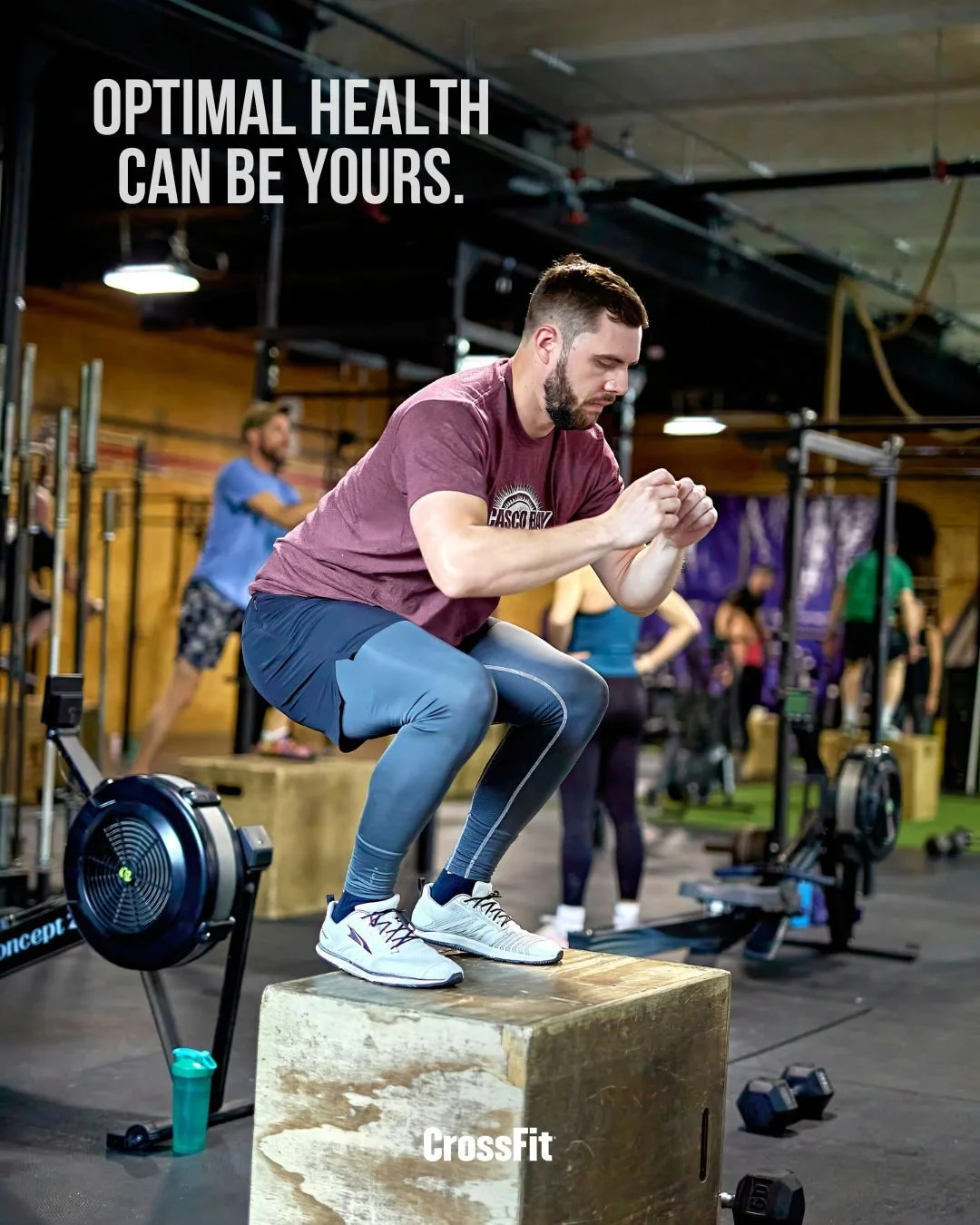 That's CrossFit. 

We want you moving and feeling your best. 

Come try a class today.
