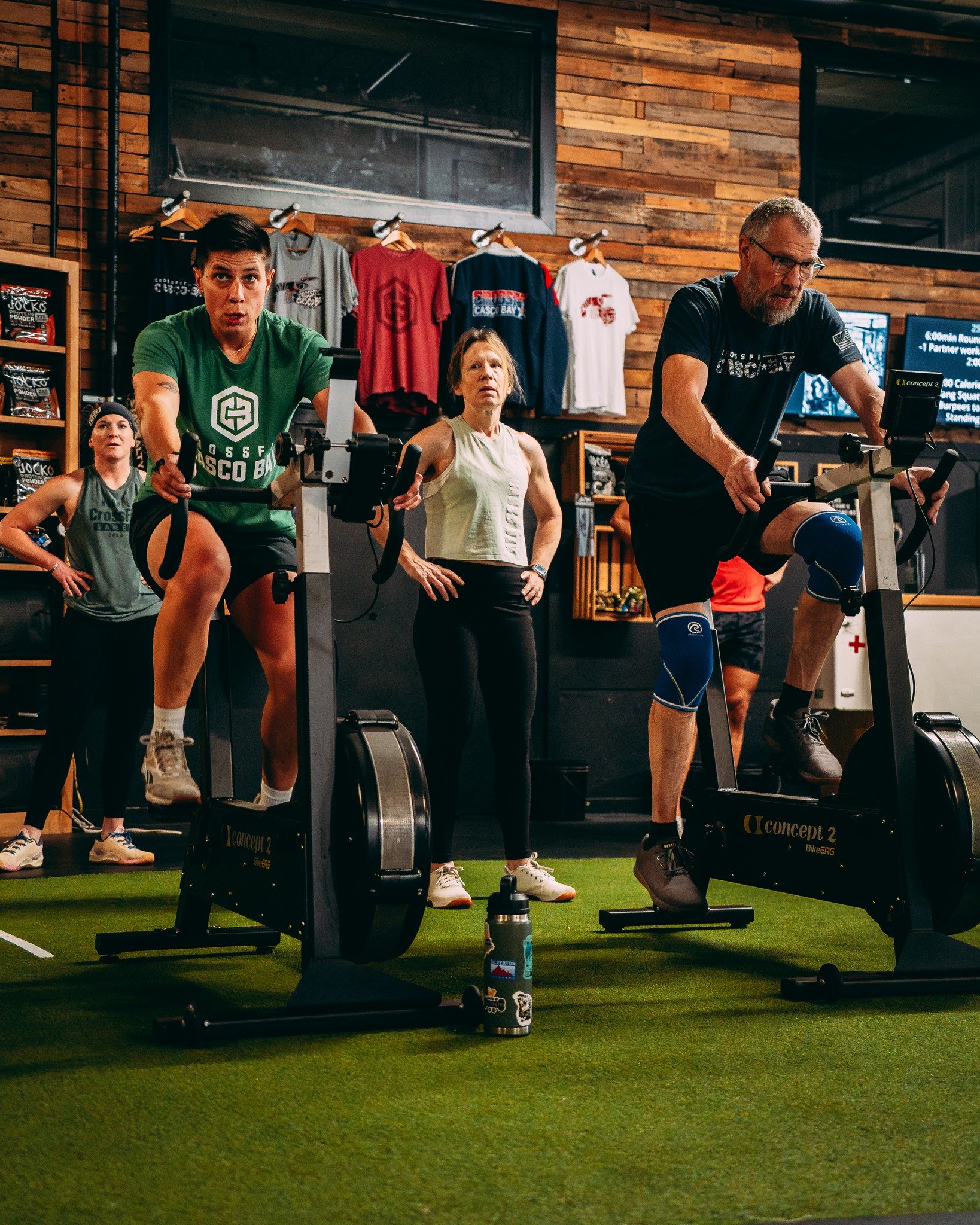 Hard work and getting fitter. 

Come give CrossFit a try.