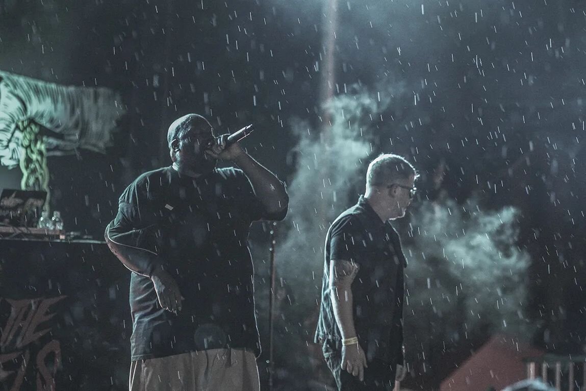 #tbt - Nine years  ago I first covered @runthejewels -  @killermike @thereallyrealelp &amp; @trackstarthedj at Northside Fest in the pouring rain. So you can imagine I'm geeked to cover them again for like the 7th time tonight for their 10th annivers