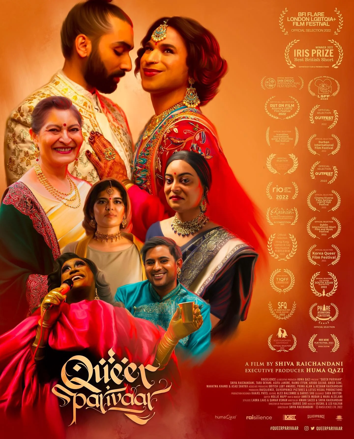 A new poster to celebrate one year since @QueerParivaar had its World Premiere at the prestigious BFI Flare Festival. Since then, we&rsquo;ve screened at over 20 festivals worldwide (including BAFTA and Oscar-qualifying ones), won the Iris Prize for 
