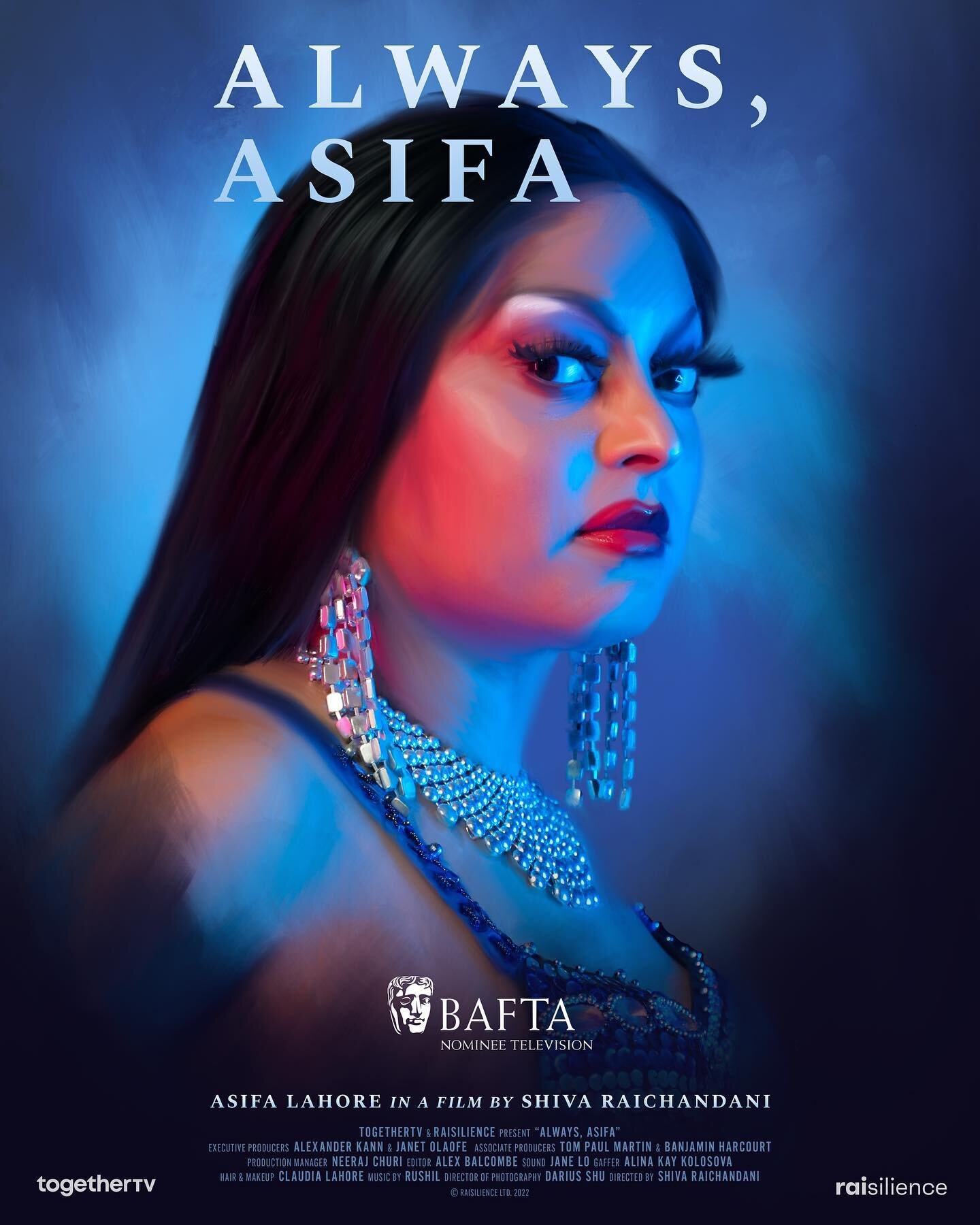 My @BAFTA nominated film &lsquo;ALWAYS, ASIFA&rsquo; is now available to watch on @ITVxofficial ✨📣 

The documentary was funded by @togetheruktv&rsquo;s award-winning initiative, the Diverse Film Fund. 

ALWAYS, ASIFA

Featuring:
Asifa Lahore
Claudi