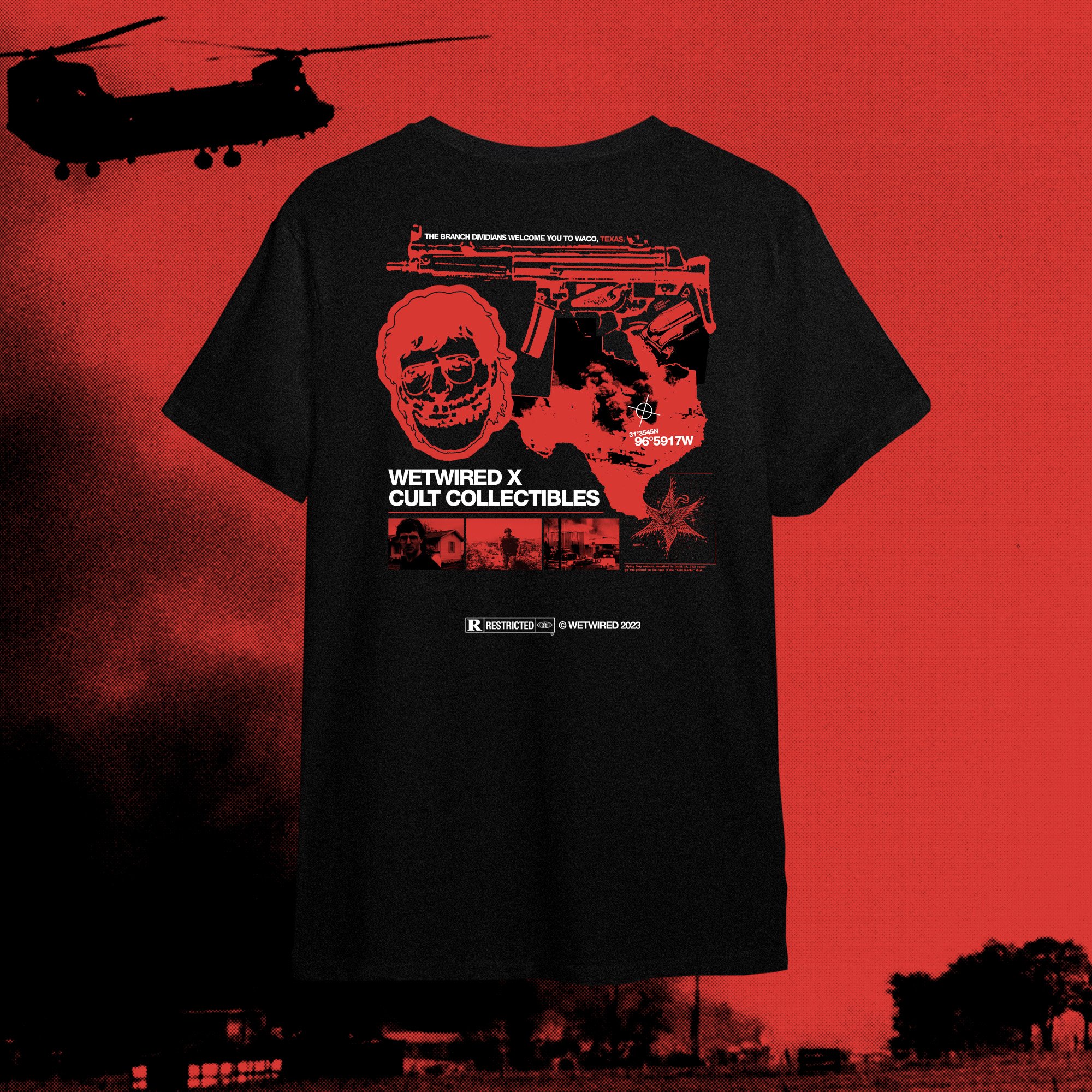 Wetwired x Cult Collectibles - Waco Siege T-Shirt — wetwired