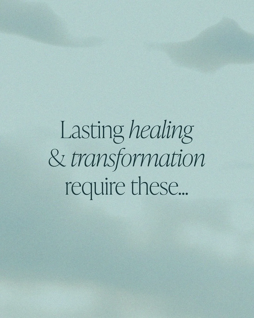 The keys for lasting healing &amp; transformation ✨

When it comes to deep, sustainable change, it&rsquo;s not about becoming someone new.

It&rsquo;s about coming home to the truth of who you&rsquo;ve always been.

The self beneath the conditioning.