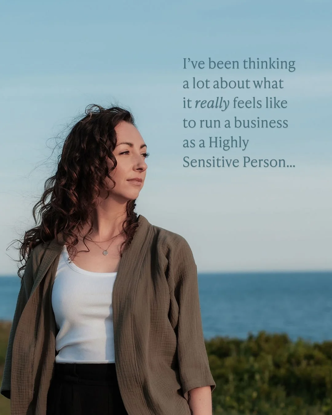 I&rsquo;ve been thinking a lot about what it really feels like to run a business as a highly sensitive woman&hellip; the pressure, the passion, the anxiety, the tenderness, the courage it takes to keep showing up. 

I know my own story inside and out