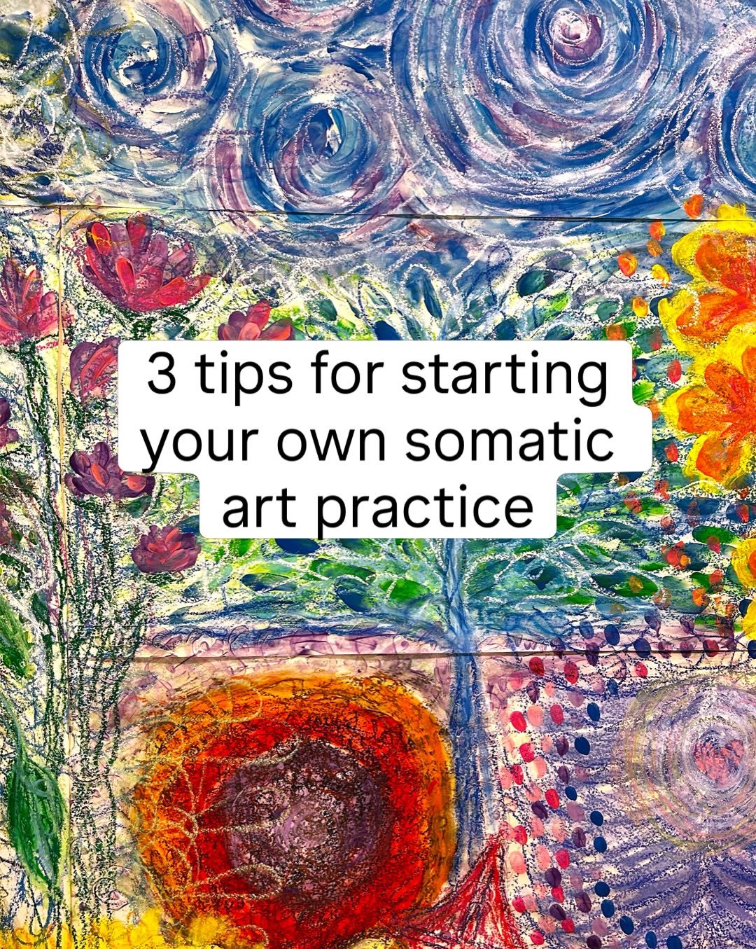 I&rsquo;ve only been doing this somatic art practice for a short time, but these are the things that have helped me show up consistently and move through some of the resistance that inevitably arises.

1. Keep your materials visible and accessible.

