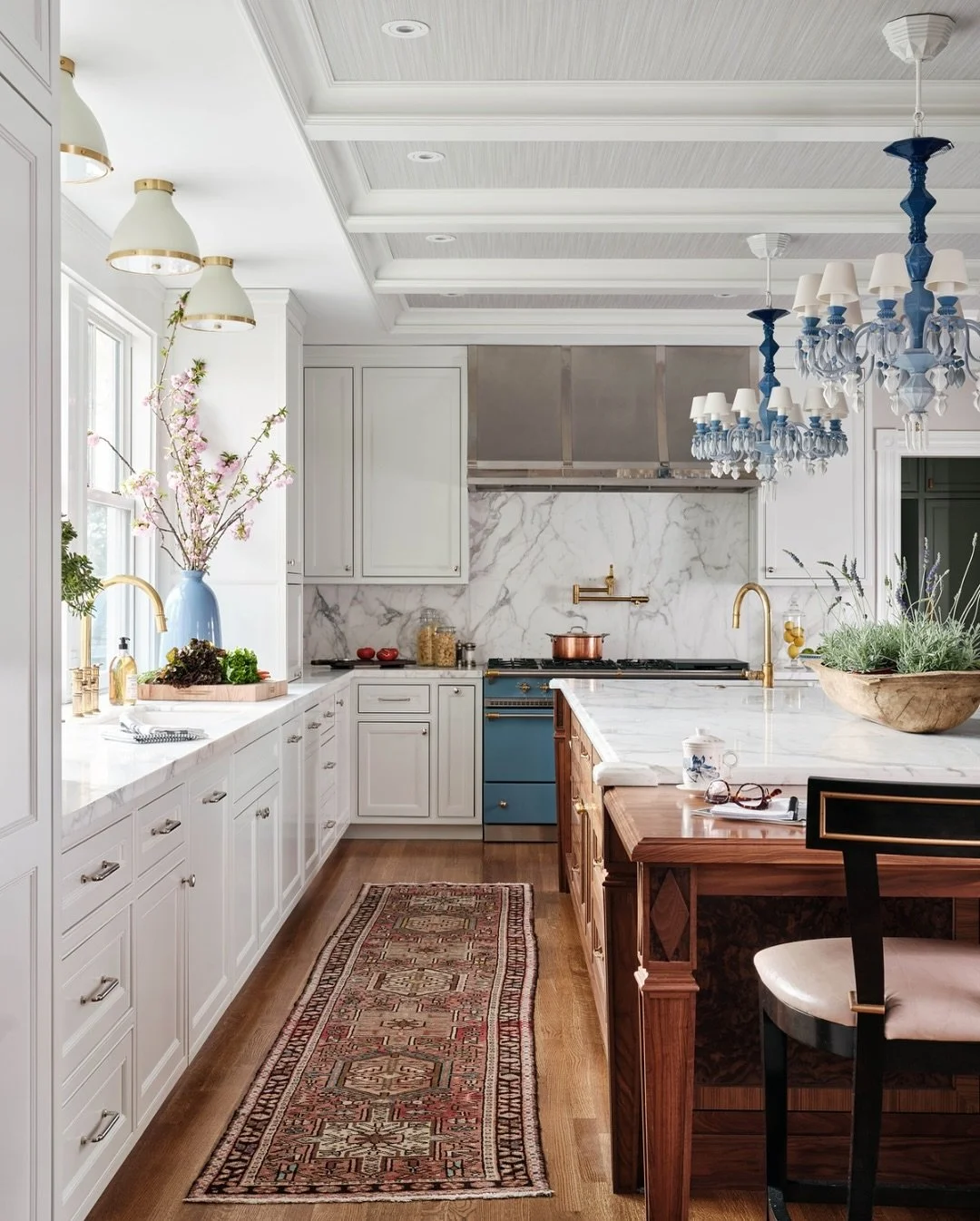&ldquo;In a historic Massachusetts home, a cramped galley kitchen morphs into a sophisticated hub for entertaining that nods to both past and present.&rdquo;⁣
⁣
We designed this kitchen for avid entertainers, bringing it into the present while preser