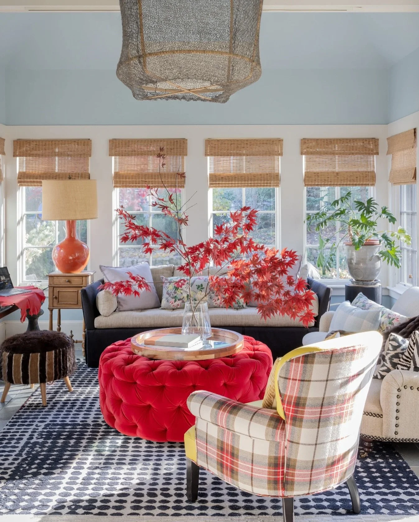 &ldquo;I&rsquo;m so happy I live in a world where there are Octobers.&rdquo; &mdash; L.M. Montgomery ⁣
⁣
⁣
Interior design: @robingannoninteriors⁣
Photography: @michaeljleephotography⁣
⁣
⁣
⁣
⁣
⁣
⁣
⁣
⁣
⁣
⁣
⁣
⁣
⁣
⁣
⁣
⁣
⁣
⁣
#madforplaid #ottoman #ottoma