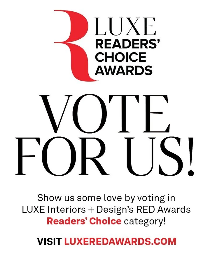 ✨ Please vote for us in @luxemagazine&rsquo;s RED Readers&rsquo; Choice Awards! ✨ We&rsquo;ve submitted our project, &ldquo;A Mountain Retreat with an Old-World Soul&rdquo;, in the Interior Design category. You can vote once daily (link is in our bio