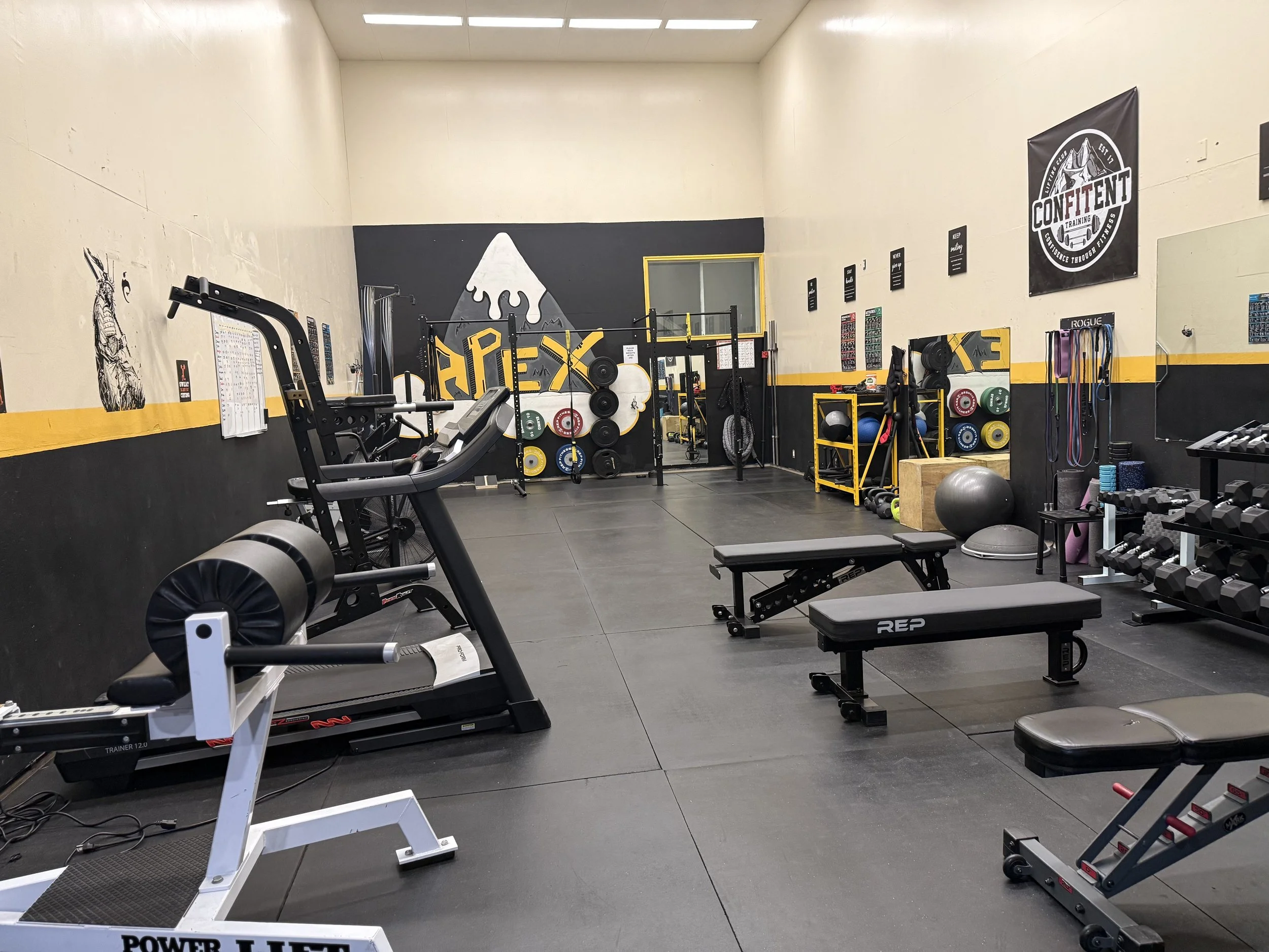 Two boxers wearing protective headgear and gloves sparring in a boxing gym, practicing punches.