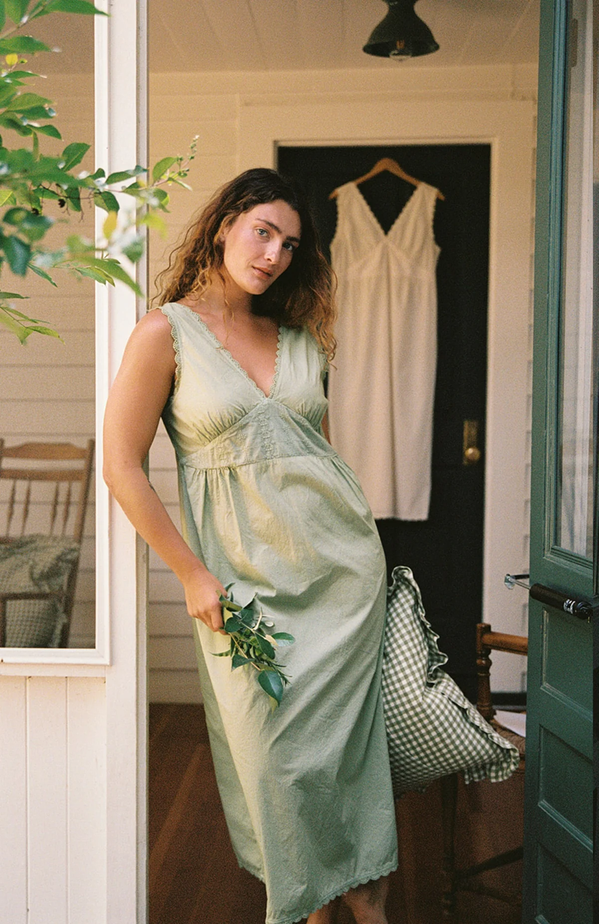LA Relaxed | Makinna Poplin Dress - Mint