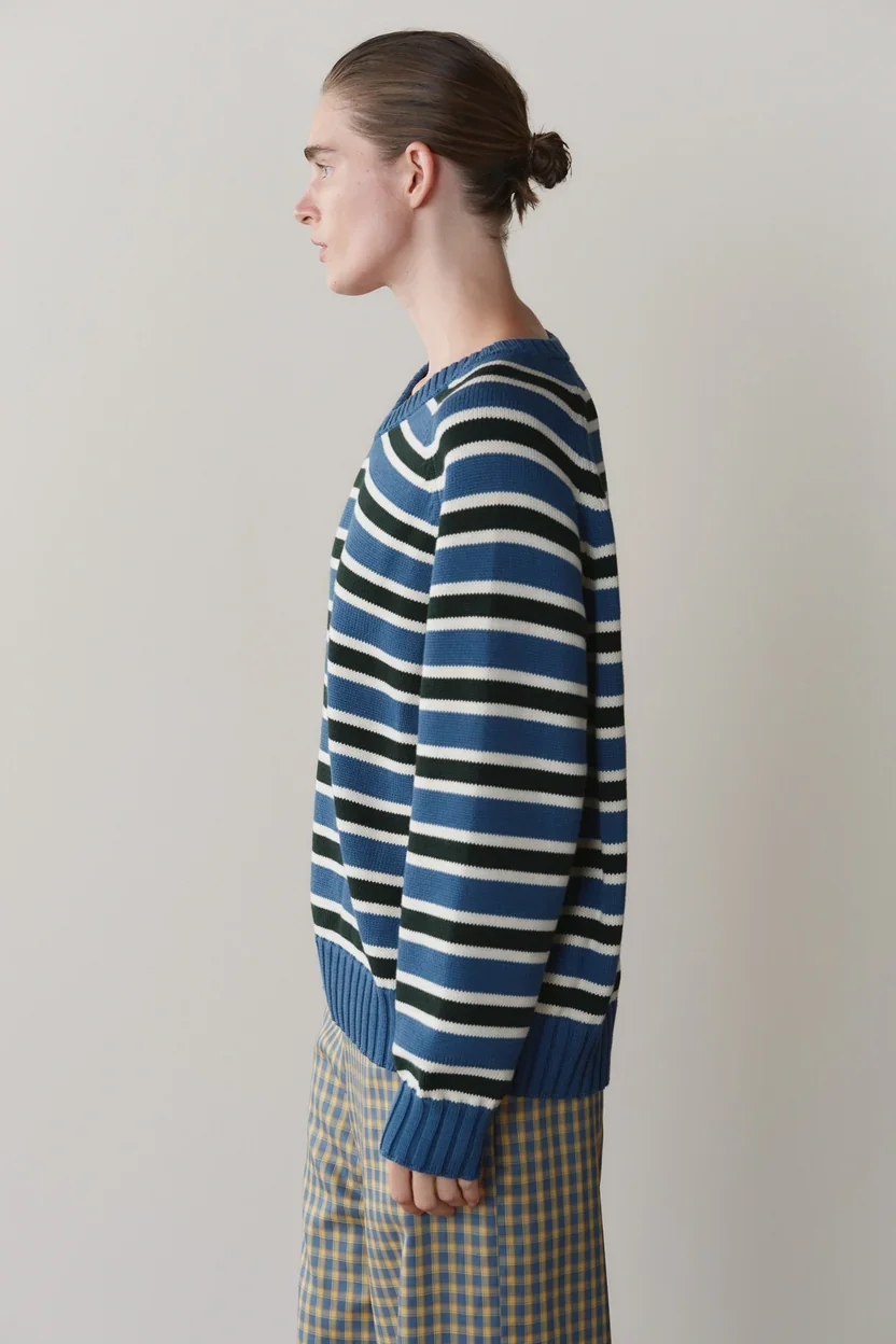 TheCottonKnitStripeV-NeckSweater_Lake-Creme-Fir_028.webp