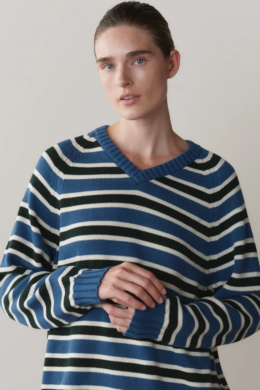 TheCottonKnitStripeV-NeckSweater_Lake-Creme-Fir_008_2a107154-9a59-4a96-9f95-0b776b564fa8.webp